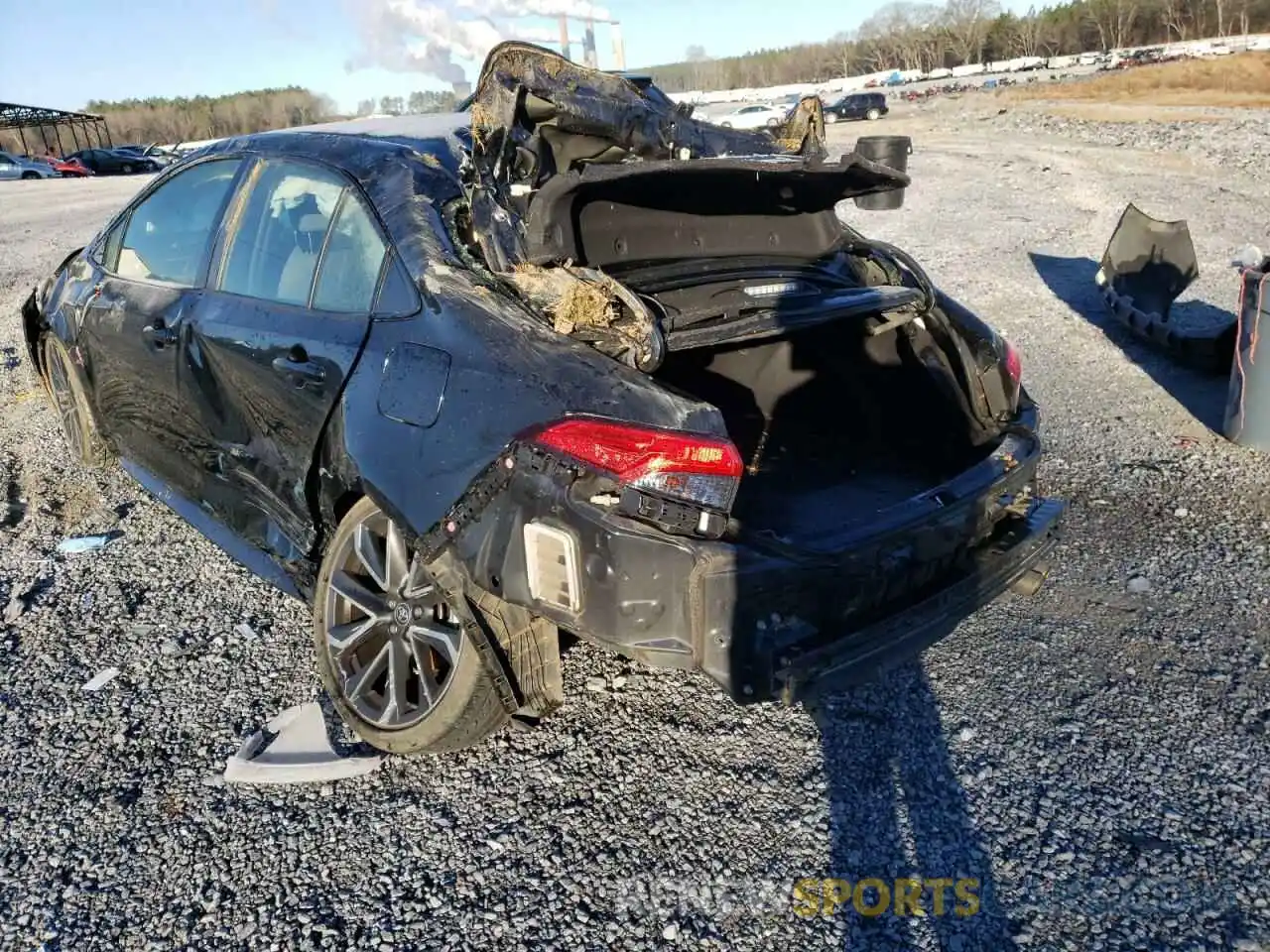 3 Photograph of a damaged car JTDS4RCE5LJ006092 TOYOTA COROLLA 2020