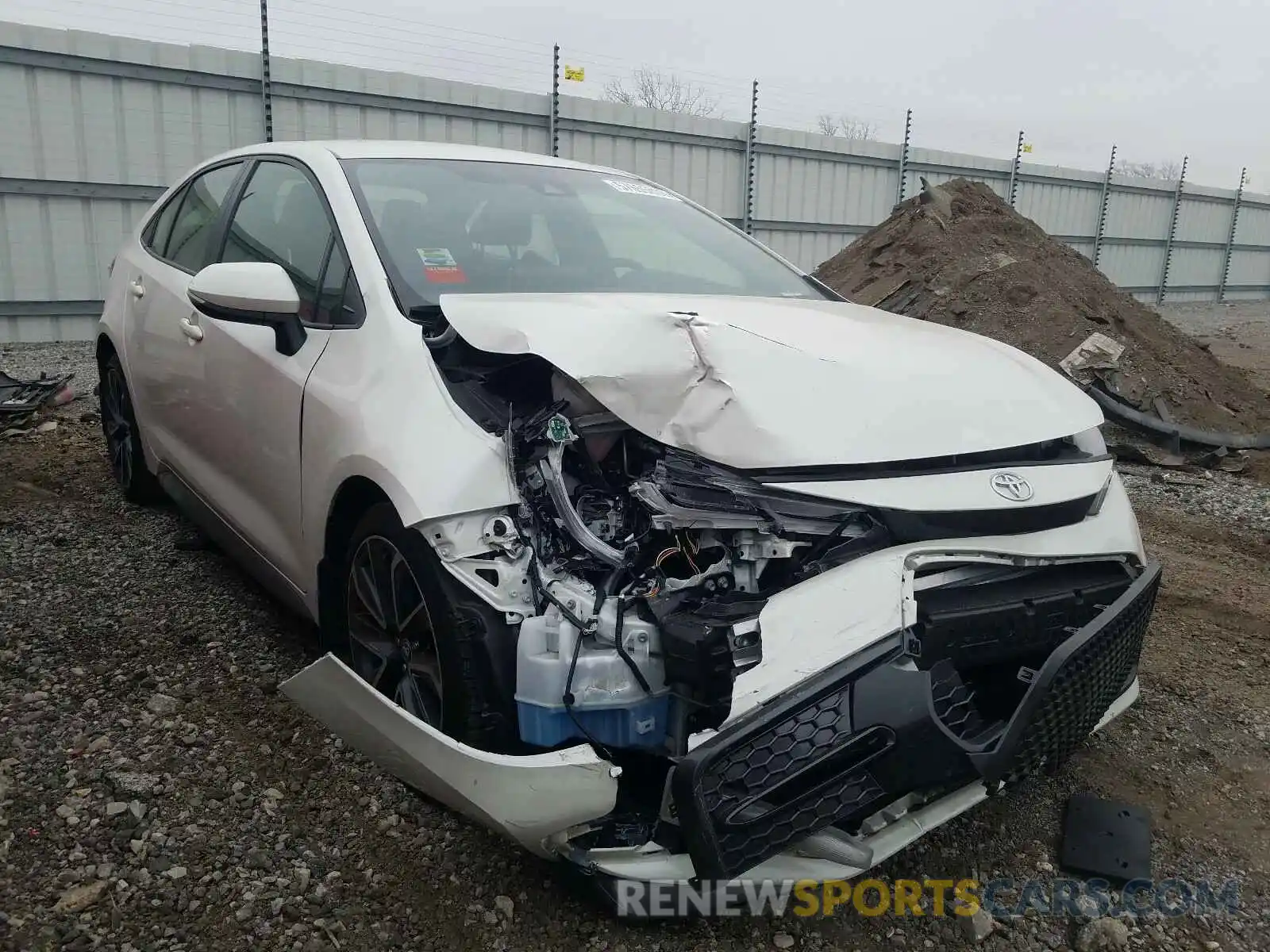 1 Photograph of a damaged car JTDS4RCE5LJ006805 TOYOTA COROLLA 2020