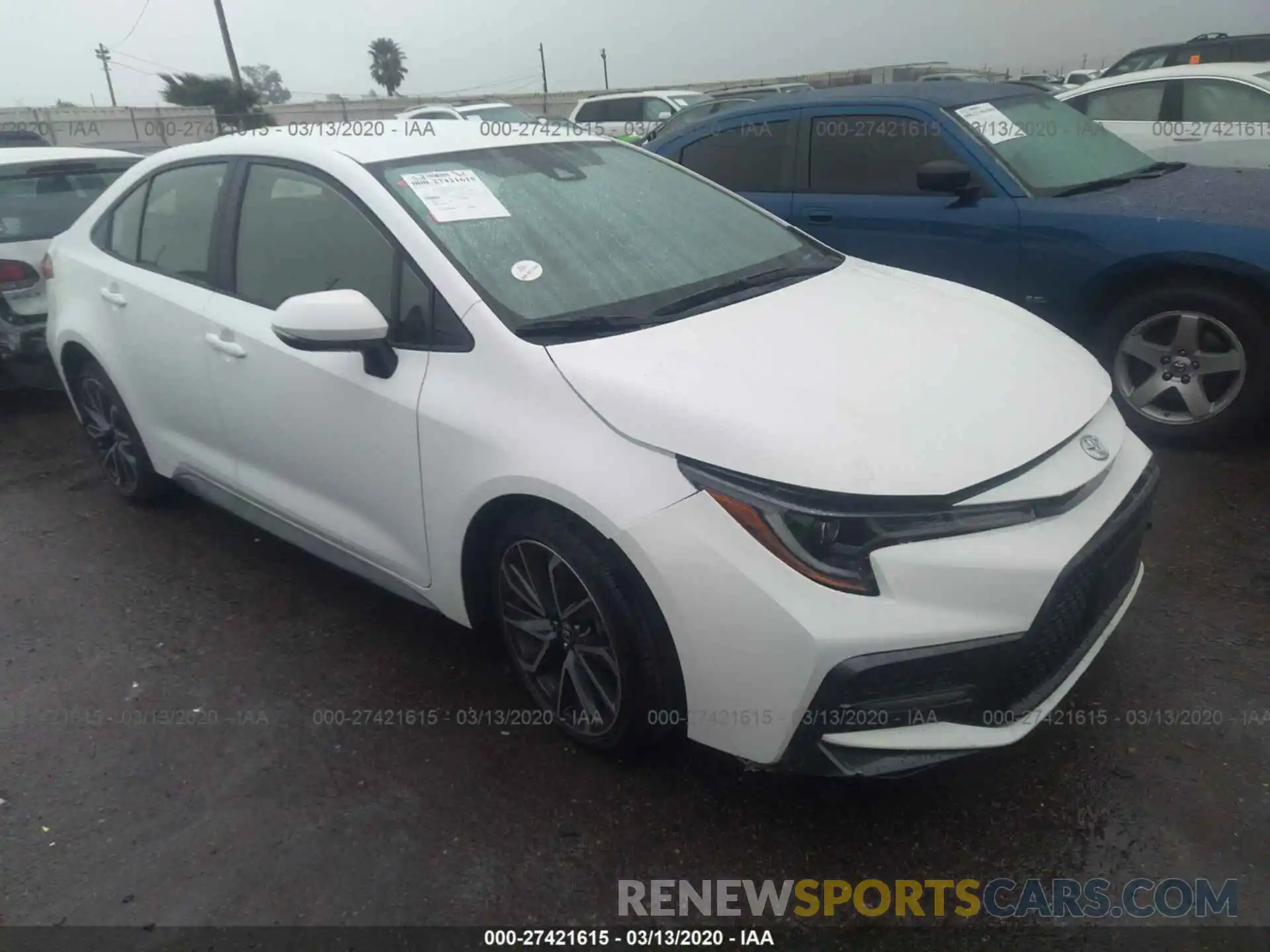 1 Photograph of a damaged car JTDS4RCE5LJ007078 TOYOTA COROLLA 2020