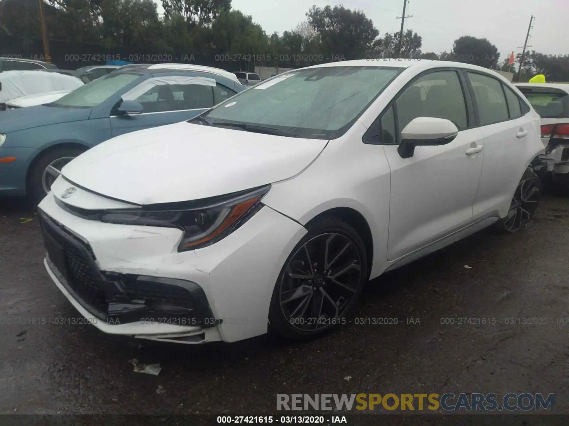 2 Photograph of a damaged car JTDS4RCE5LJ007078 TOYOTA COROLLA 2020