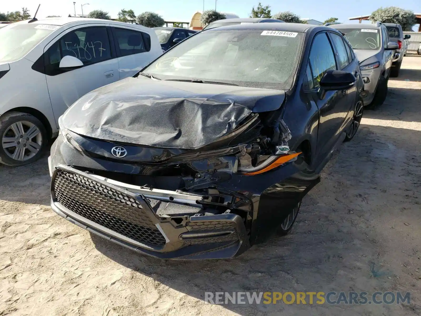 2 Photograph of a damaged car JTDS4RCE5LJ007940 TOYOTA COROLLA 2020