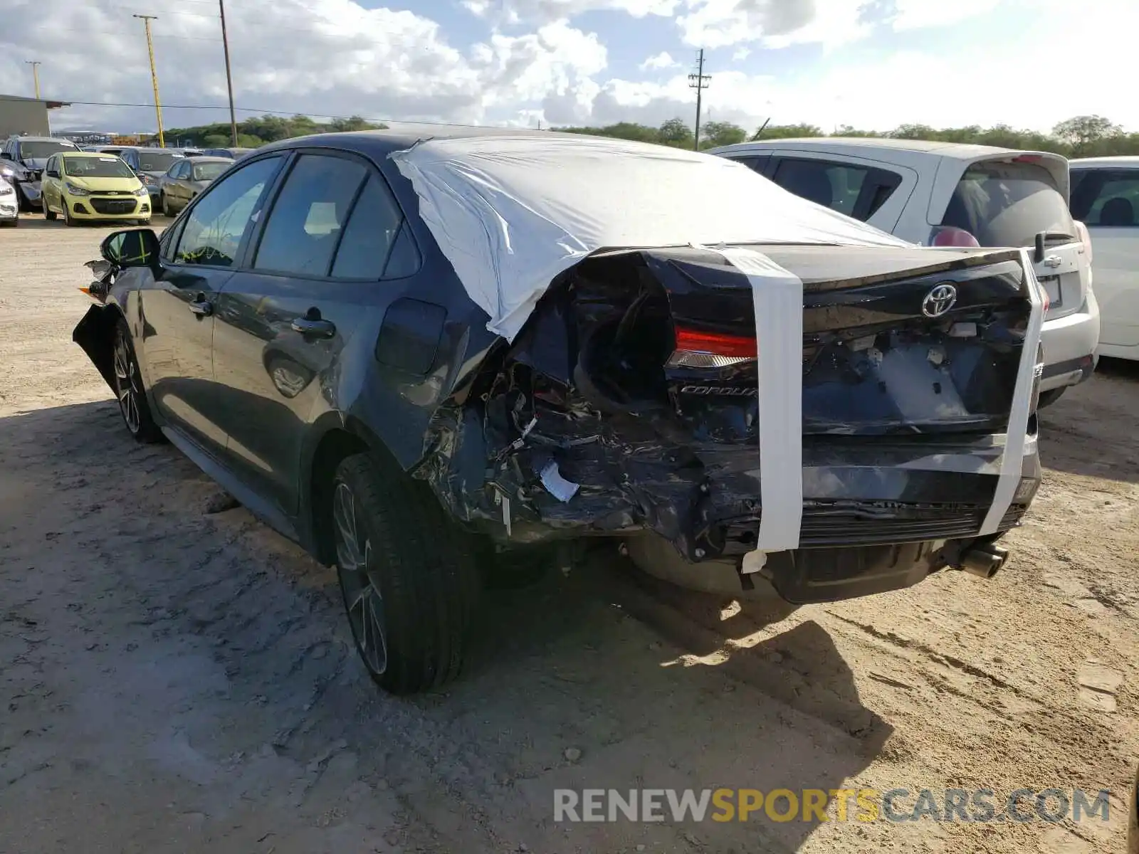 3 Photograph of a damaged car JTDS4RCE5LJ007940 TOYOTA COROLLA 2020