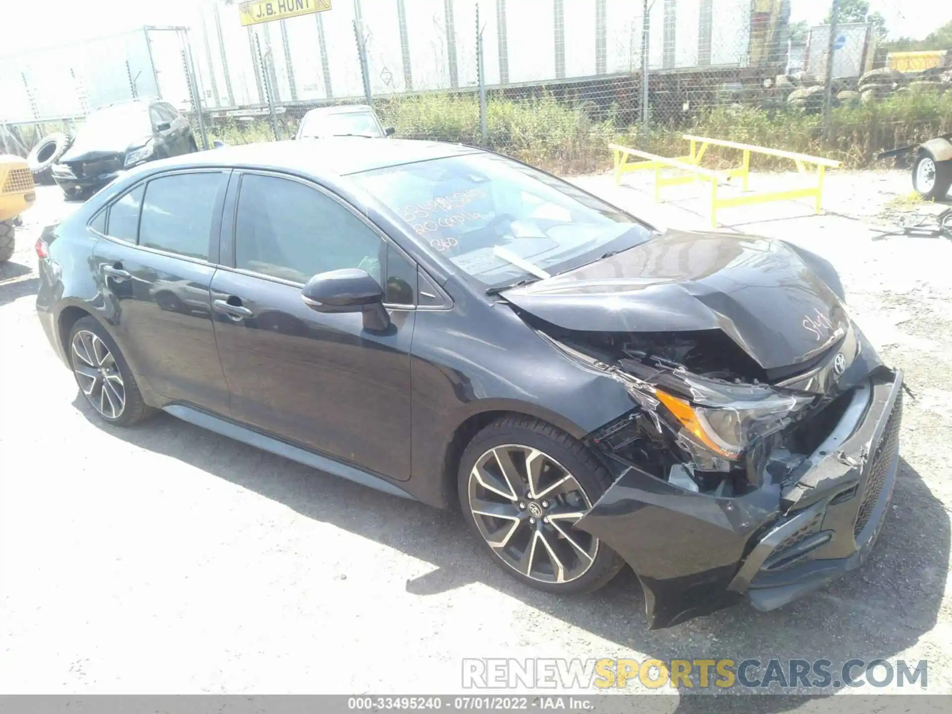 1 Photograph of a damaged car JTDS4RCE5LJ009493 TOYOTA COROLLA 2020