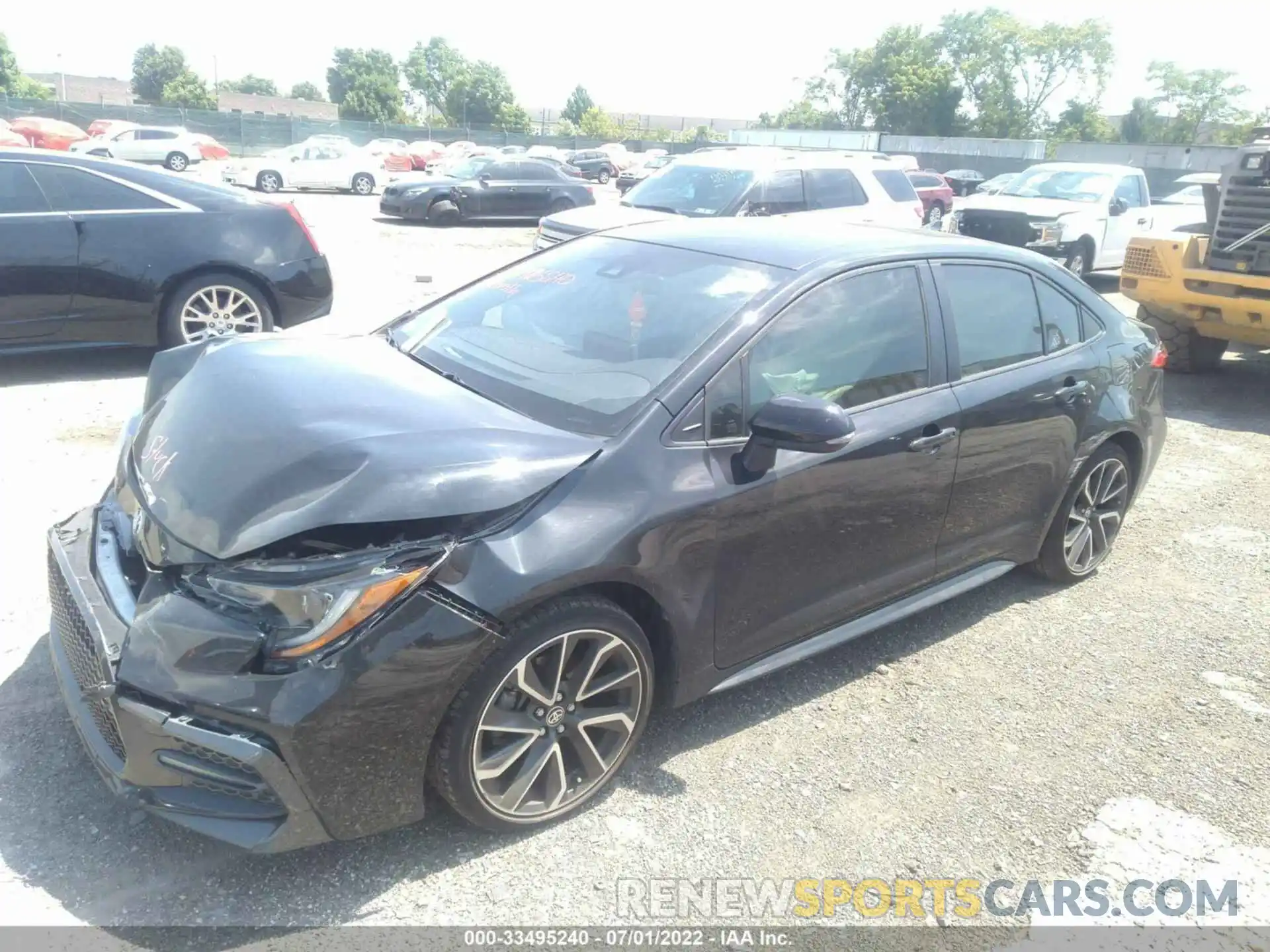 2 Photograph of a damaged car JTDS4RCE5LJ009493 TOYOTA COROLLA 2020