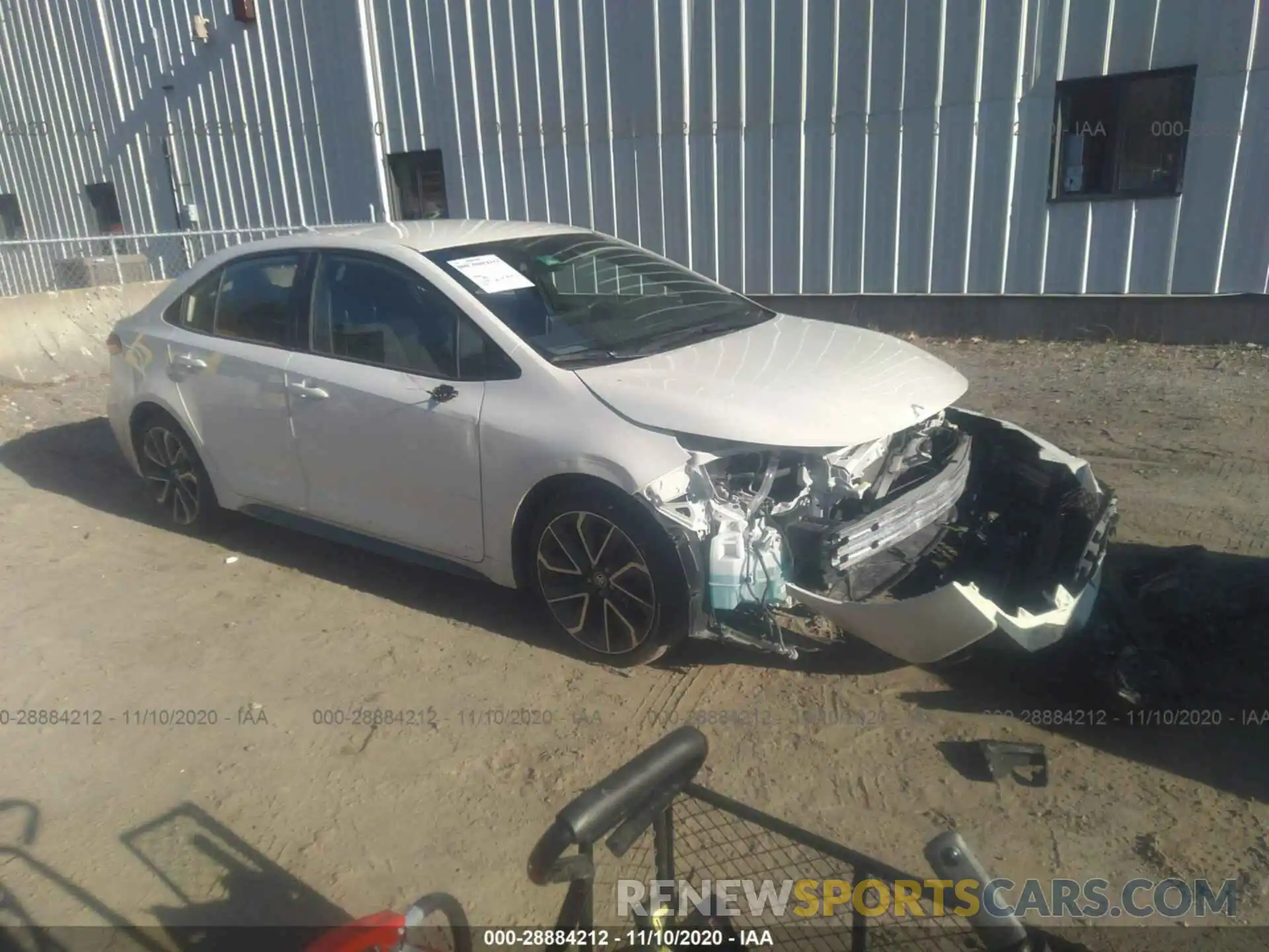 1 Photograph of a damaged car JTDS4RCE5LJ010675 TOYOTA COROLLA 2020