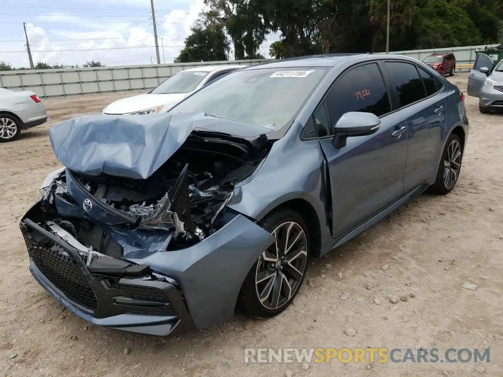 2 Photograph of a damaged car JTDS4RCE5LJ010787 TOYOTA COROLLA 2020