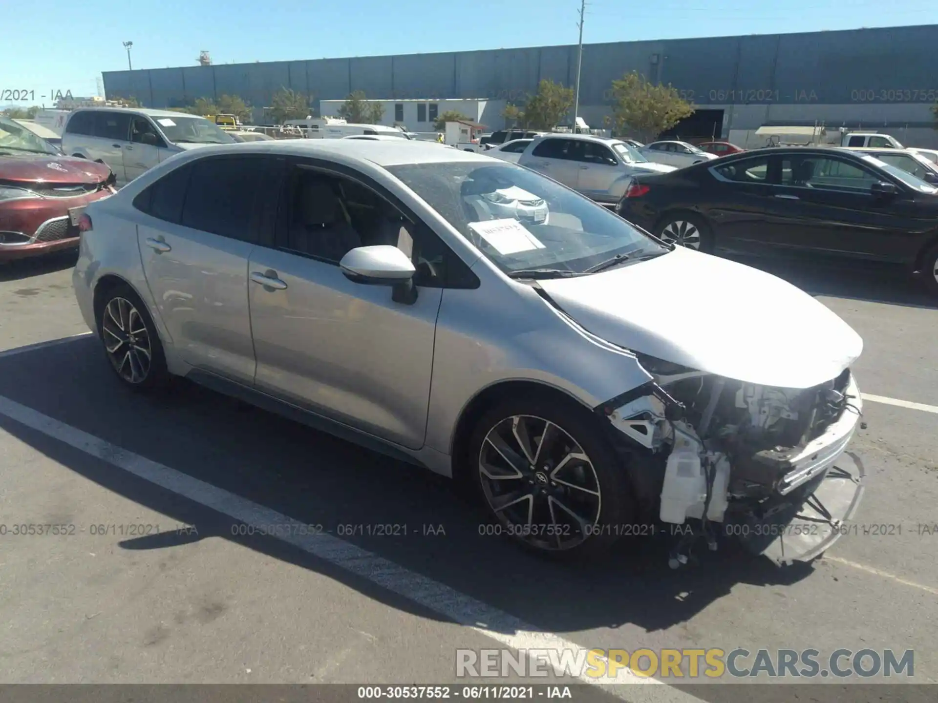 1 Photograph of a damaged car JTDS4RCE5LJ012135 TOYOTA COROLLA 2020