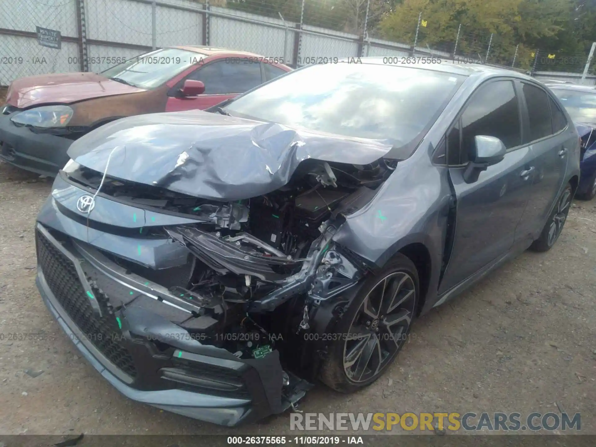 2 Photograph of a damaged car JTDS4RCE5LJ012622 TOYOTA COROLLA 2020