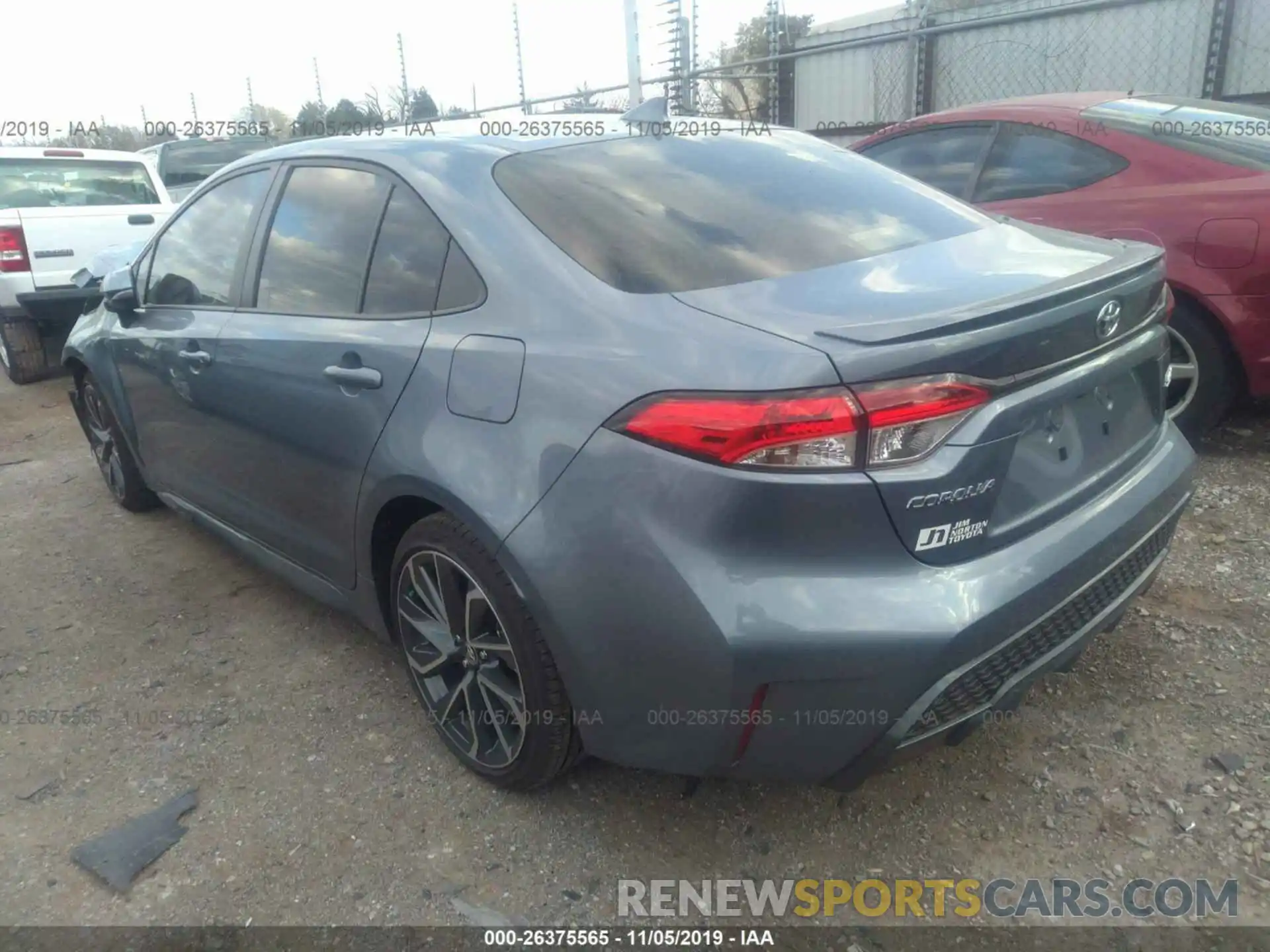 3 Photograph of a damaged car JTDS4RCE5LJ012622 TOYOTA COROLLA 2020