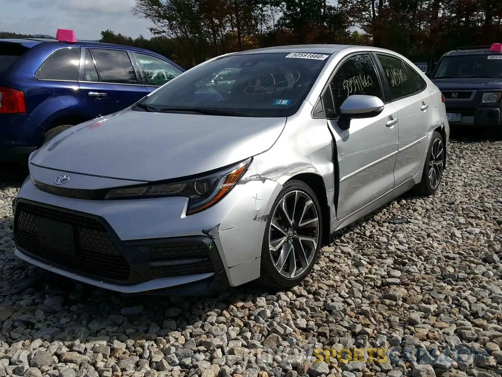 2 Photograph of a damaged car JTDS4RCE5LJ012913 TOYOTA COROLLA 2020