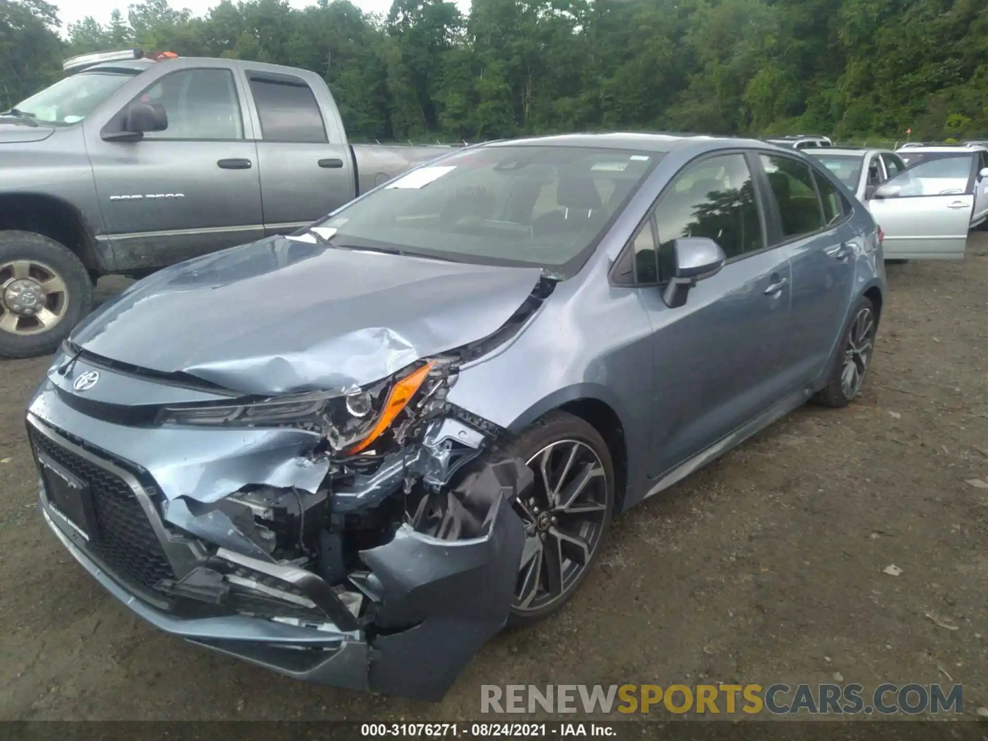 2 Photograph of a damaged car JTDS4RCE5LJ013043 TOYOTA COROLLA 2020