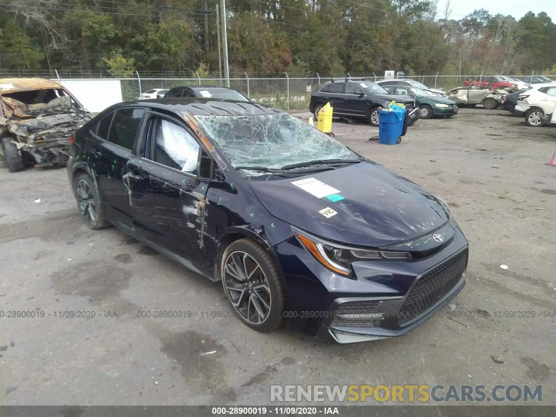 1 Photograph of a damaged car JTDS4RCE5LJ016220 TOYOTA COROLLA 2020