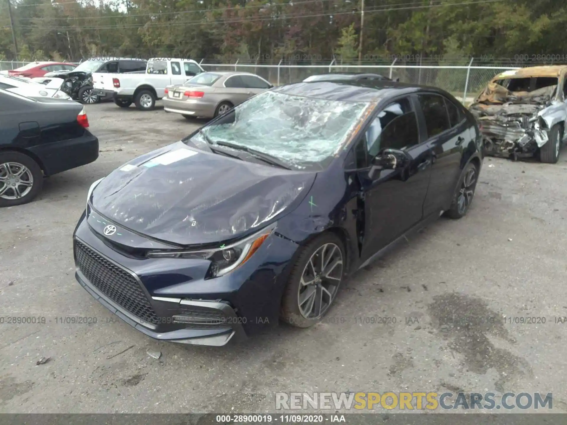 2 Photograph of a damaged car JTDS4RCE5LJ016220 TOYOTA COROLLA 2020