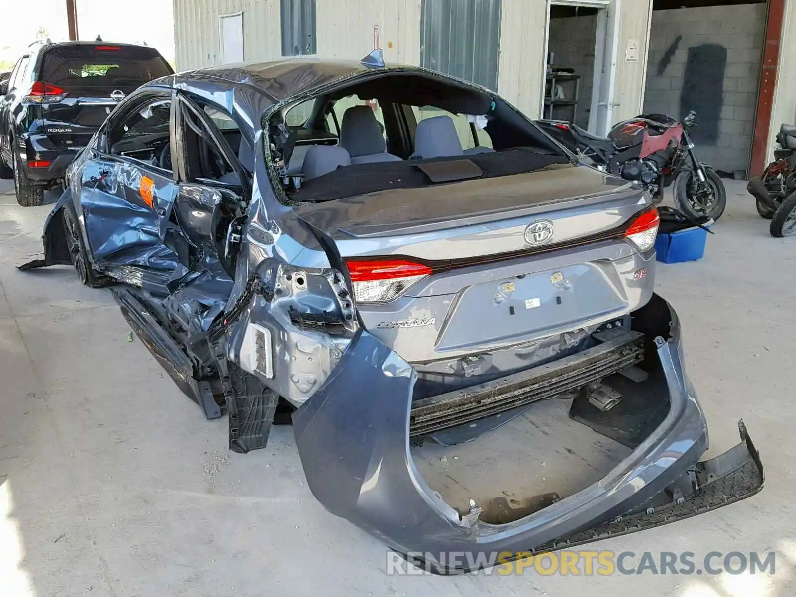 3 Photograph of a damaged car JTDS4RCE5LJ016444 TOYOTA COROLLA 2020