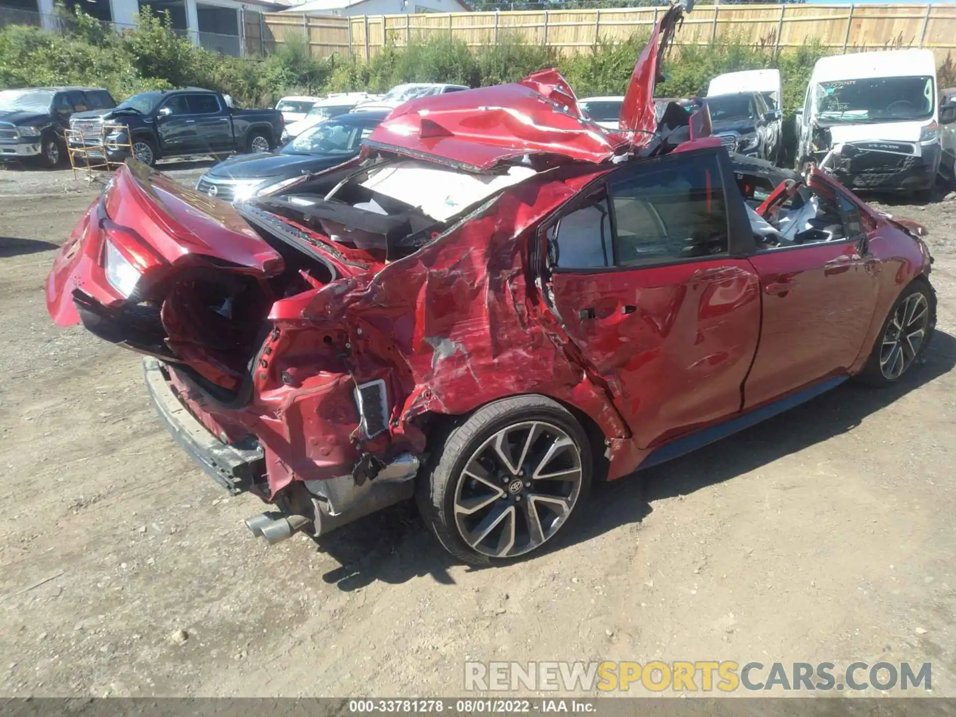 4 Photograph of a damaged car JTDS4RCE5LJ016766 TOYOTA COROLLA 2020