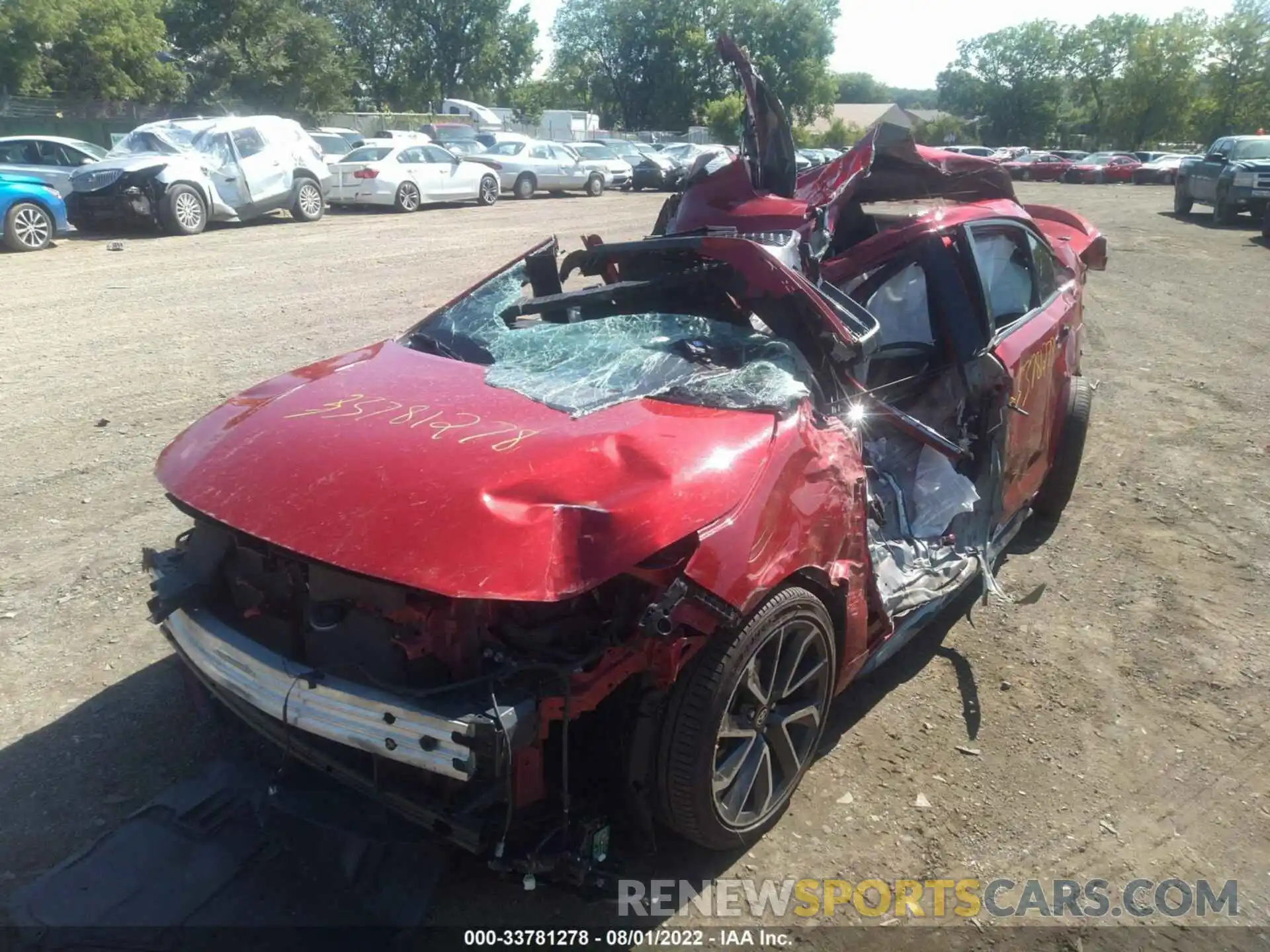 6 Photograph of a damaged car JTDS4RCE5LJ016766 TOYOTA COROLLA 2020