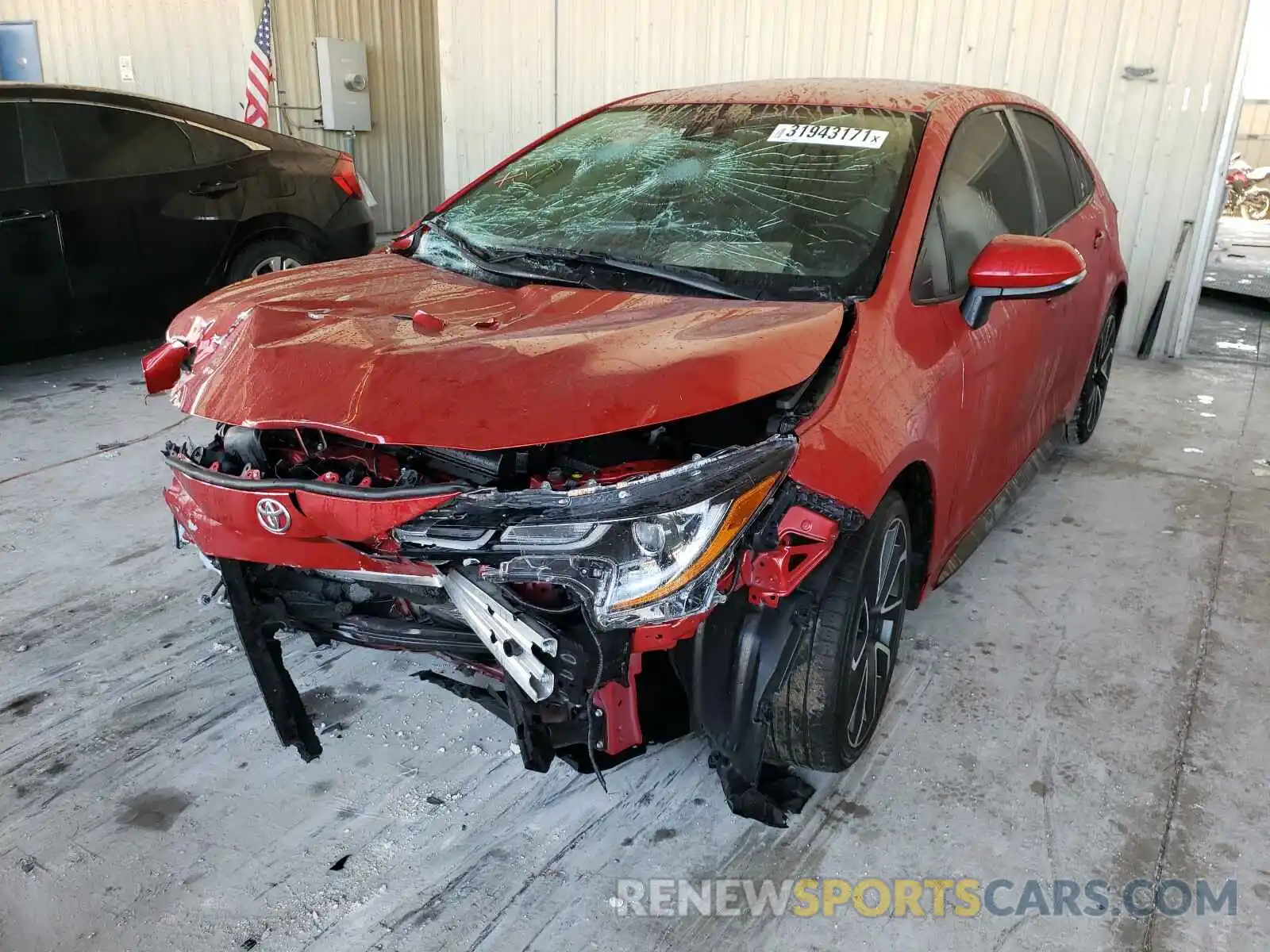 2 Photograph of a damaged car JTDS4RCE5LJ016959 TOYOTA COROLLA 2020