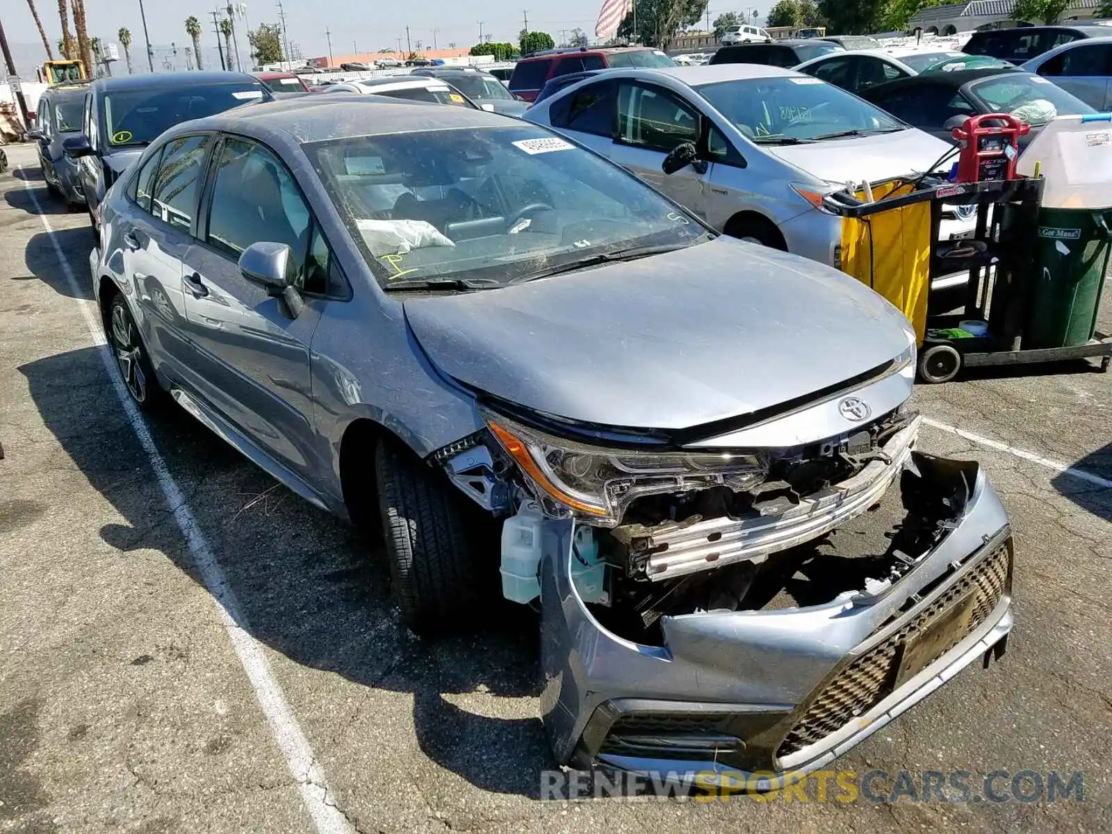 1 Photograph of a damaged car JTDS4RCE5LJ018923 TOYOTA COROLLA 2020