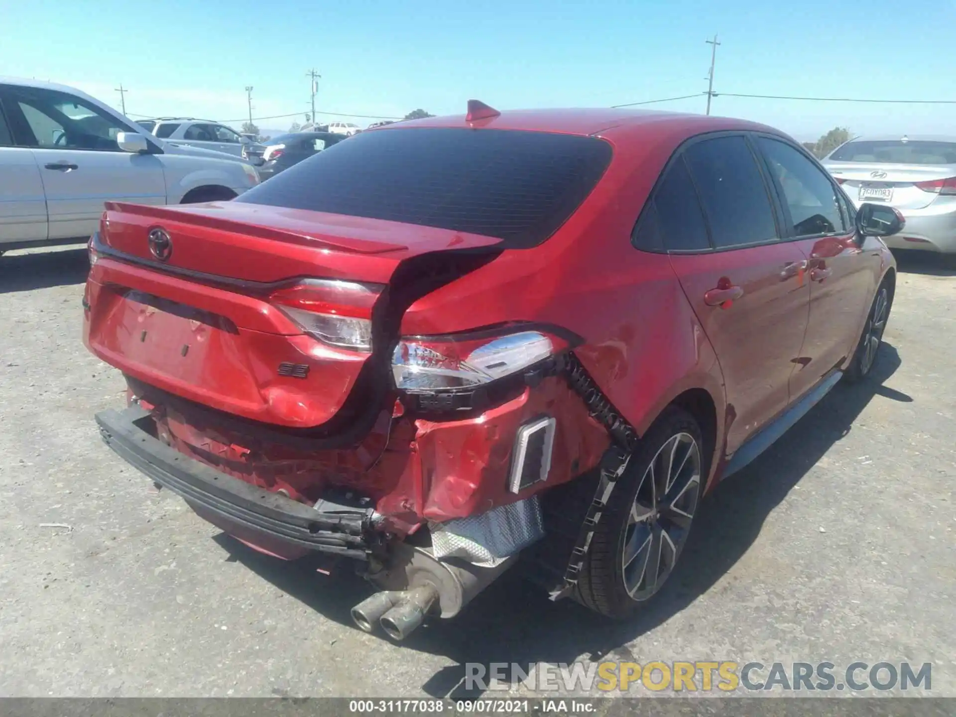 6 Photograph of a damaged car JTDS4RCE5LJ018937 TOYOTA COROLLA 2020