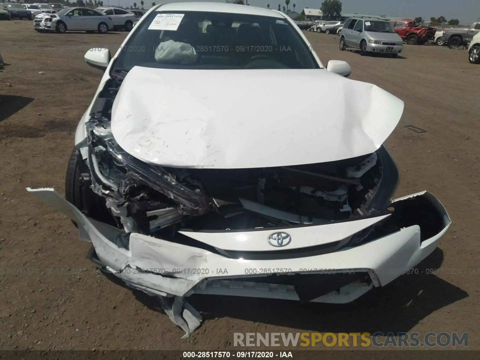 6 Photograph of a damaged car JTDS4RCE5LJ019795 TOYOTA COROLLA 2020