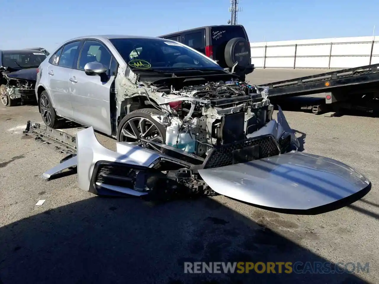 1 Photograph of a damaged car JTDS4RCE5LJ020722 TOYOTA COROLLA 2020