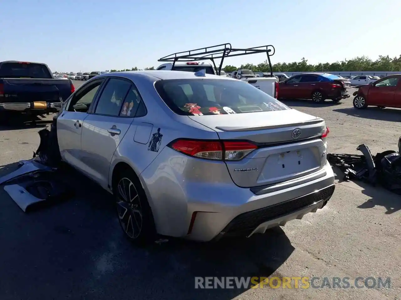 3 Photograph of a damaged car JTDS4RCE5LJ020722 TOYOTA COROLLA 2020