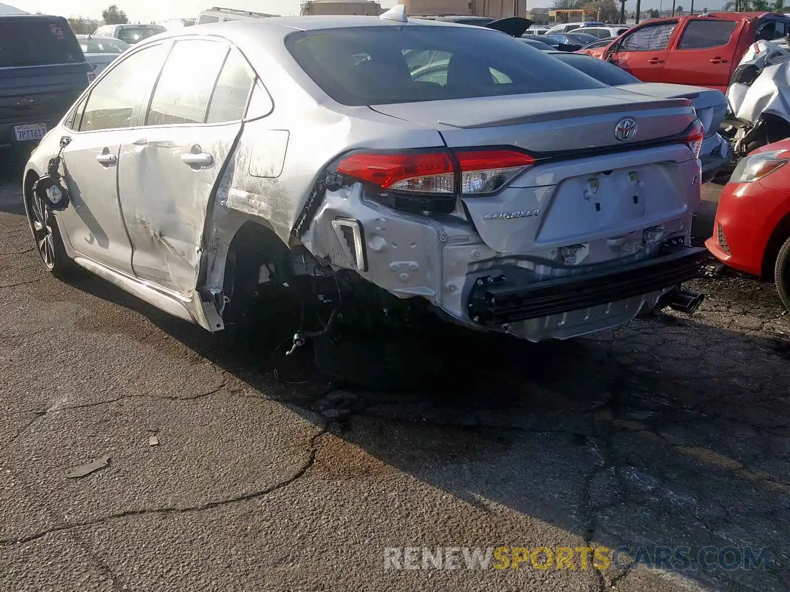 3 Photograph of a damaged car JTDS4RCE5LJ021482 TOYOTA COROLLA 2020