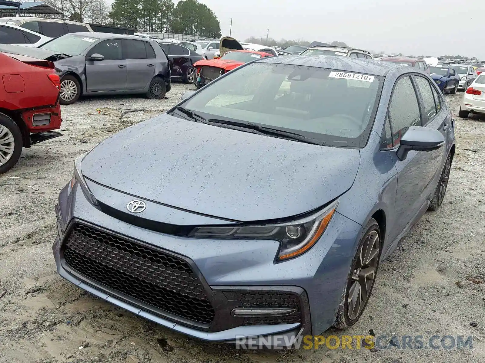 2 Photograph of a damaged car JTDS4RCE5LJ021711 TOYOTA COROLLA 2020