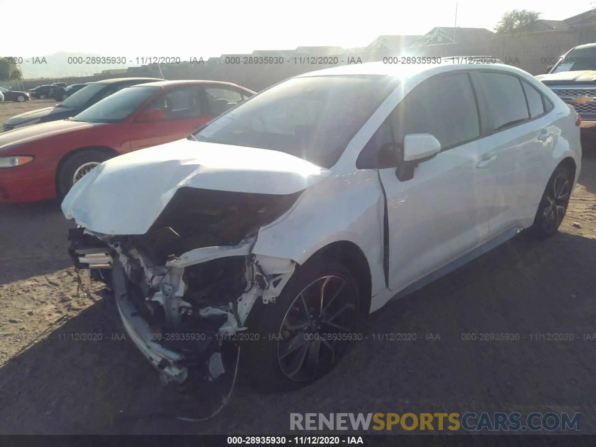 2 Photograph of a damaged car JTDS4RCE5LJ022311 TOYOTA COROLLA 2020