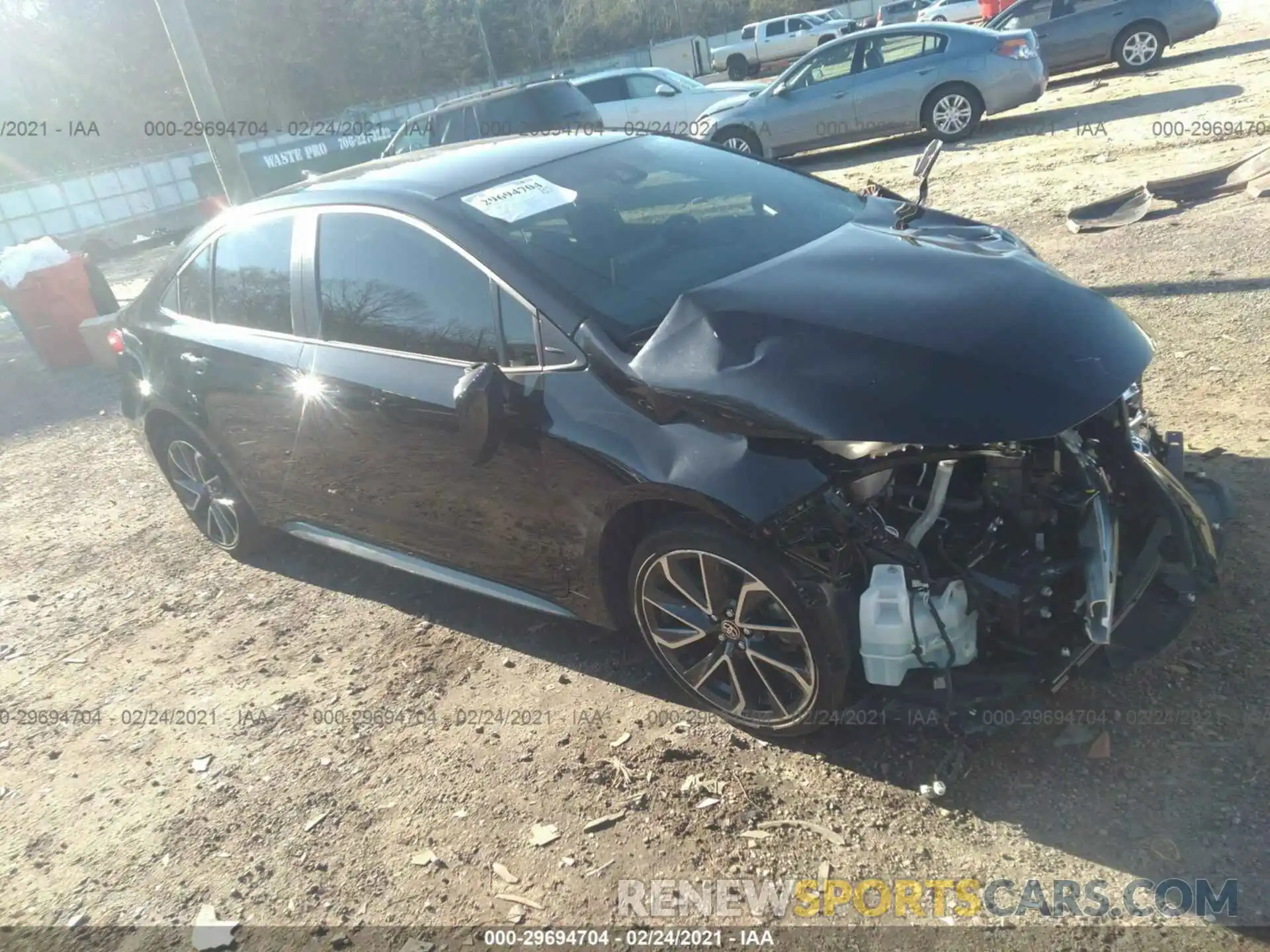 1 Photograph of a damaged car JTDS4RCE5LJ022325 TOYOTA COROLLA 2020