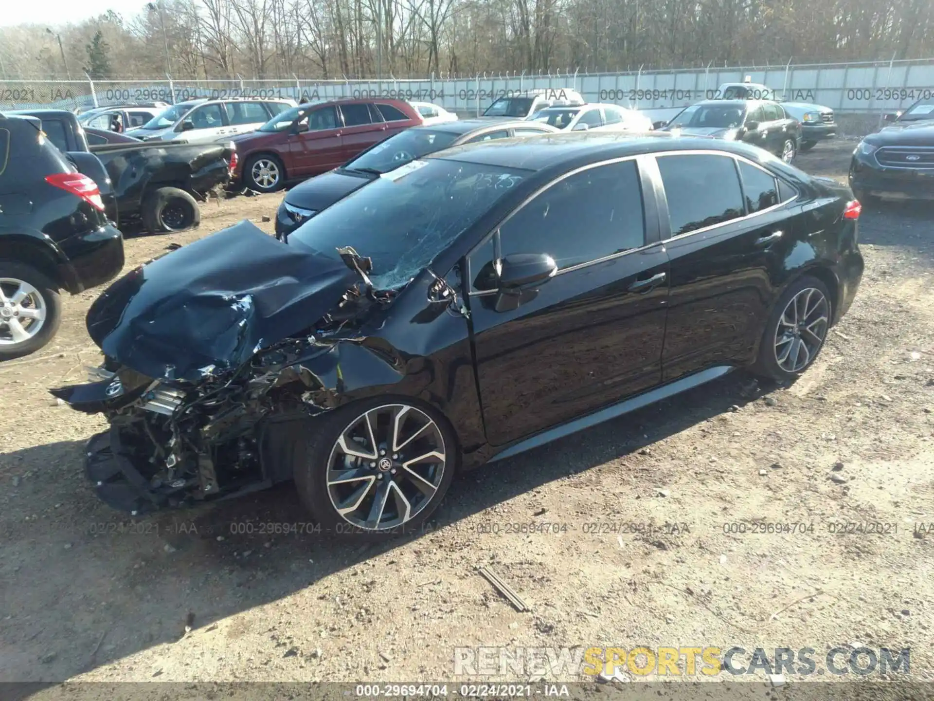 2 Photograph of a damaged car JTDS4RCE5LJ022325 TOYOTA COROLLA 2020