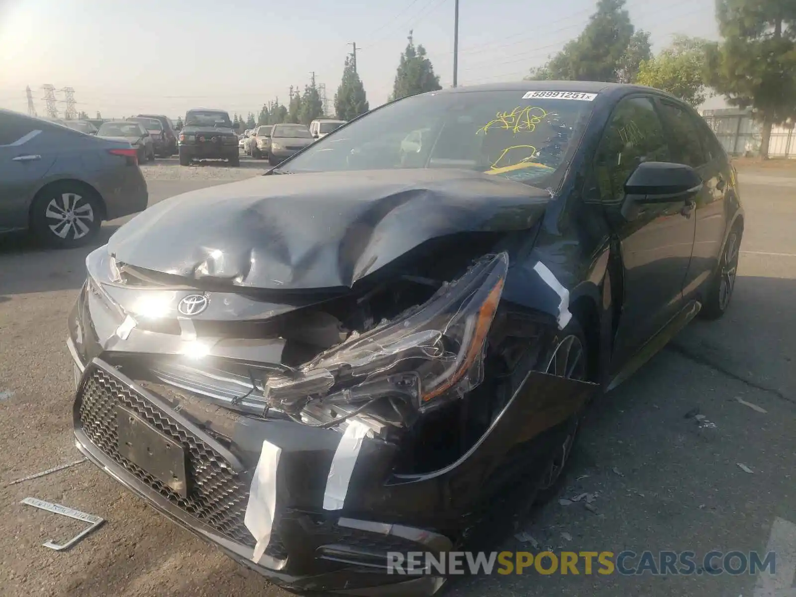 2 Photograph of a damaged car JTDS4RCE5LJ022437 TOYOTA COROLLA 2020