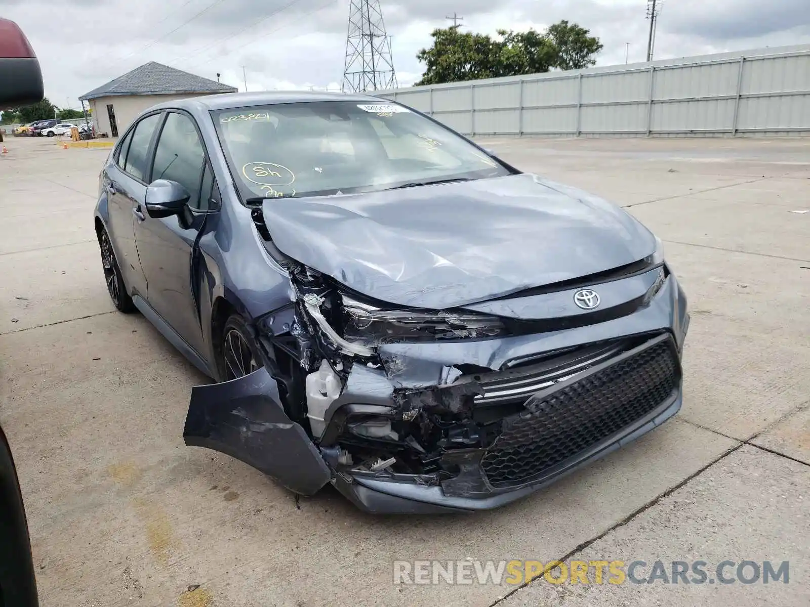 1 Photograph of a damaged car JTDS4RCE5LJ023801 TOYOTA COROLLA 2020