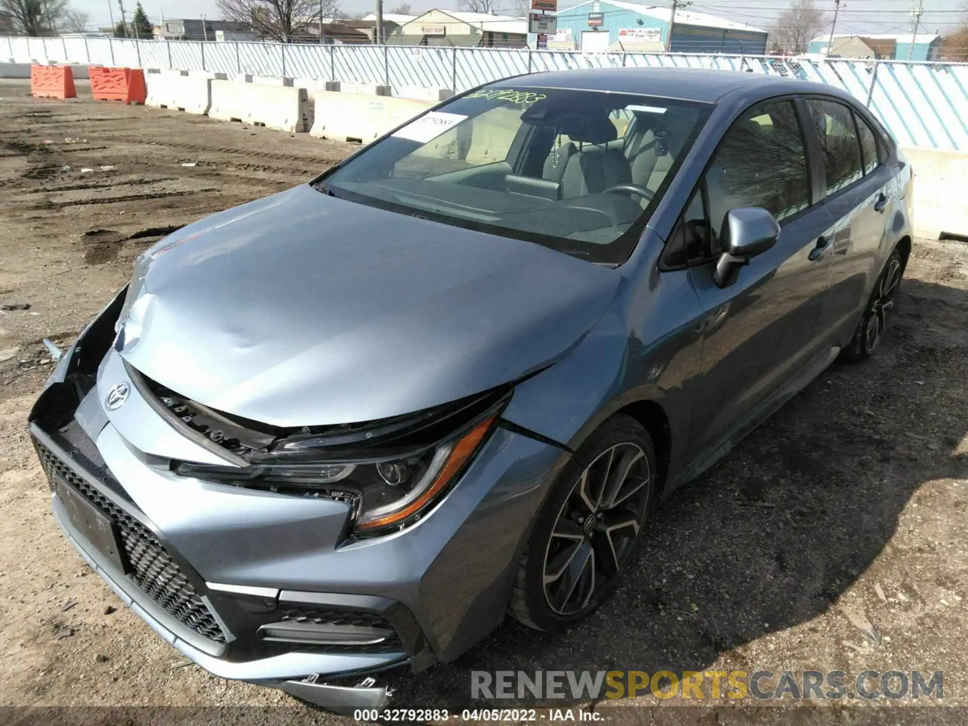 2 Photograph of a damaged car JTDS4RCE5LJ024091 TOYOTA COROLLA 2020