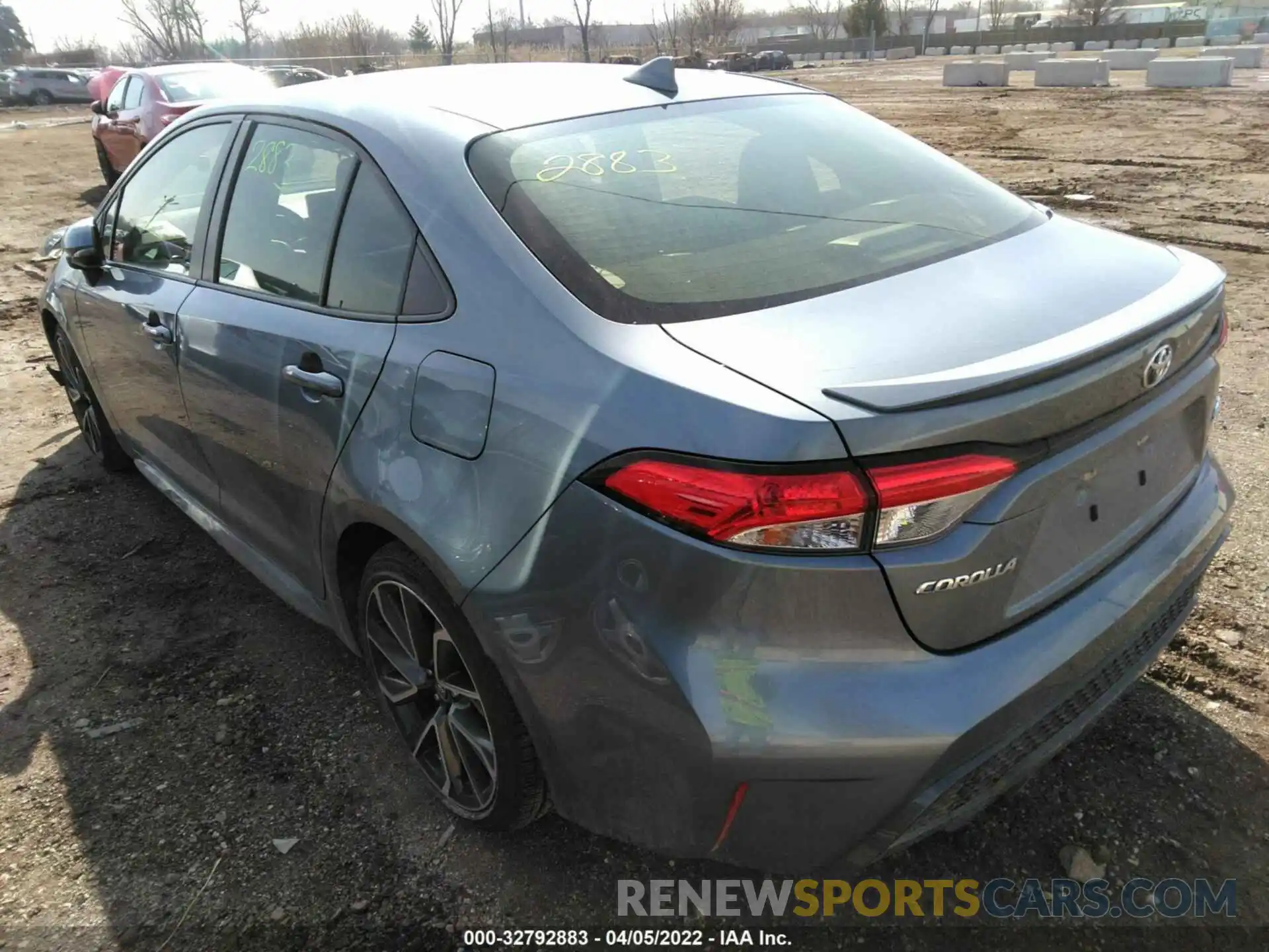 3 Photograph of a damaged car JTDS4RCE5LJ024091 TOYOTA COROLLA 2020