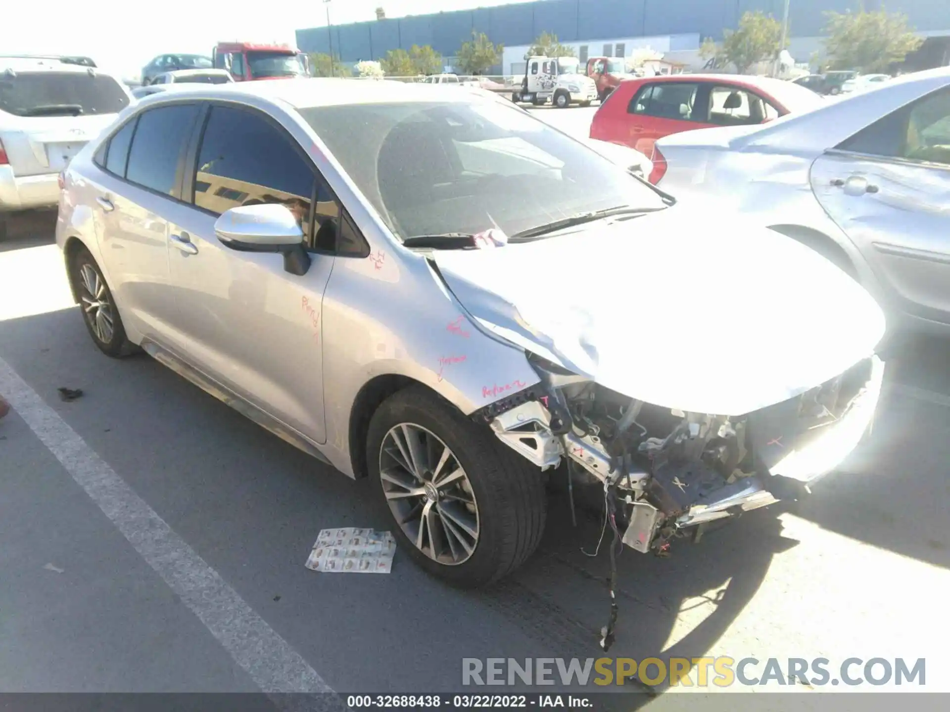 1 Photograph of a damaged car JTDS4RCE5LJ024382 TOYOTA COROLLA 2020