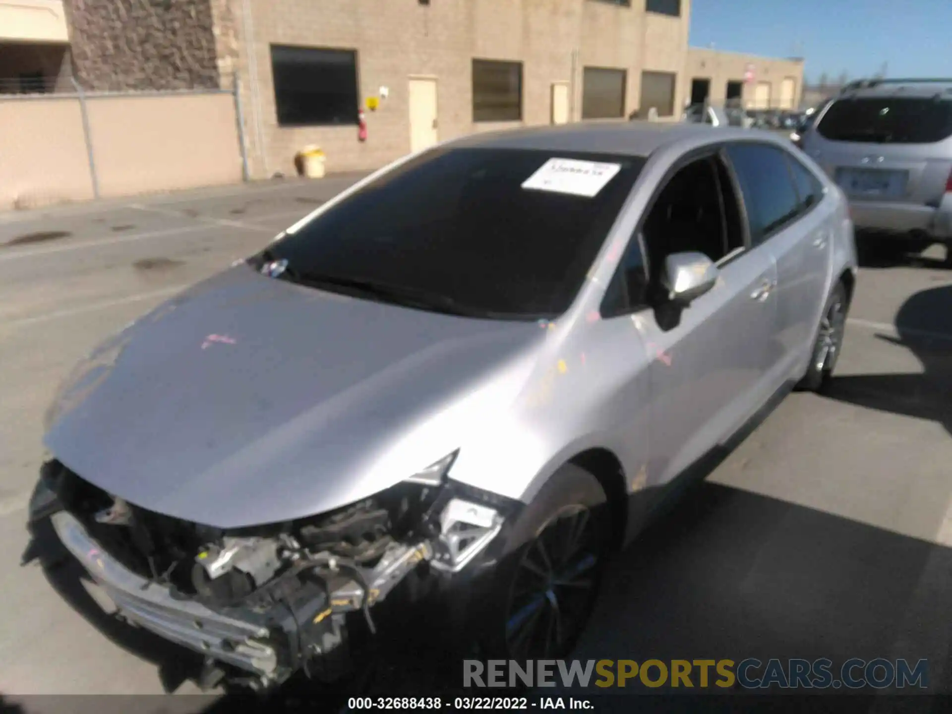 2 Photograph of a damaged car JTDS4RCE5LJ024382 TOYOTA COROLLA 2020