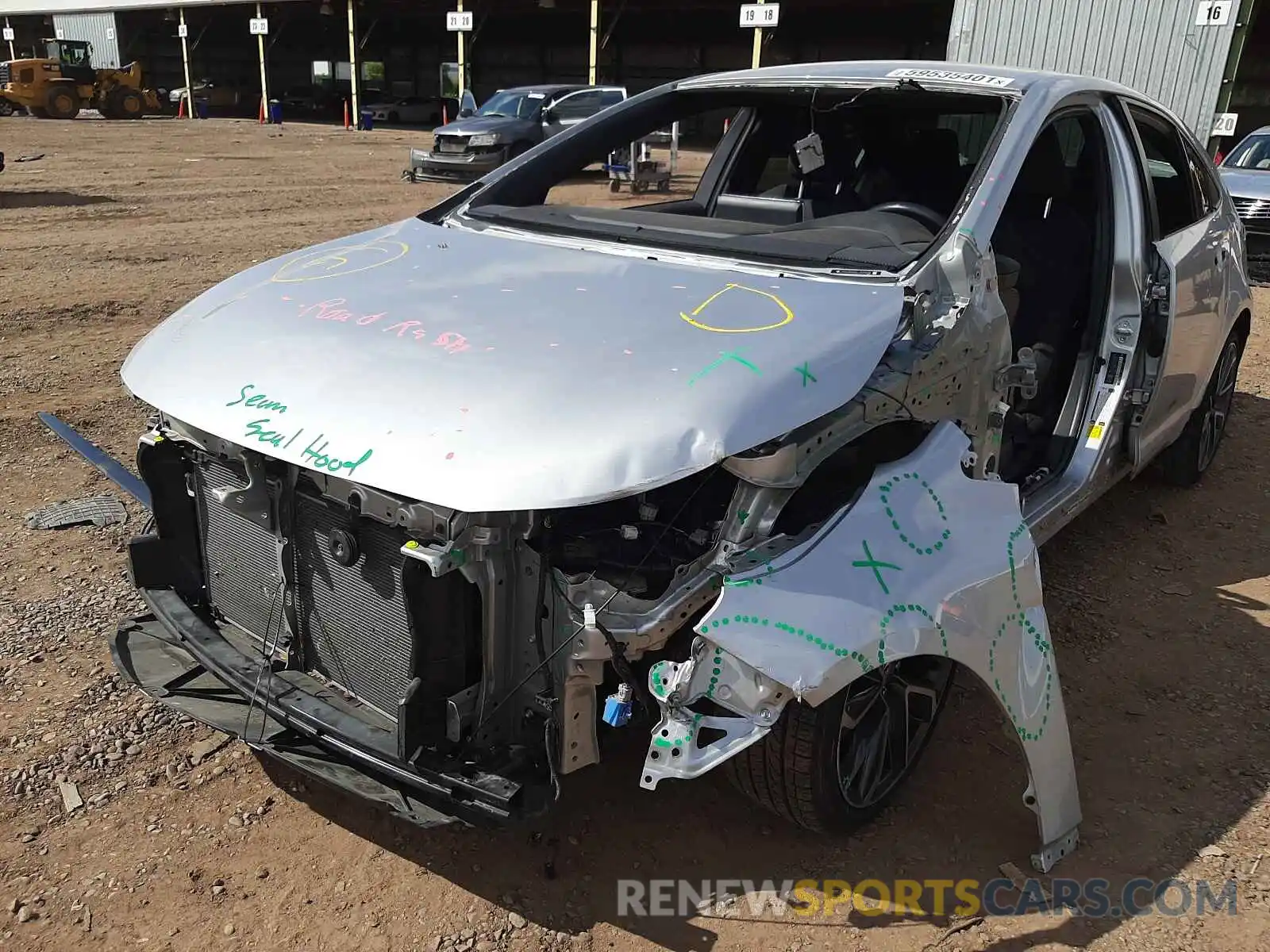 9 Photograph of a damaged car JTDS4RCE5LJ025905 TOYOTA COROLLA 2020