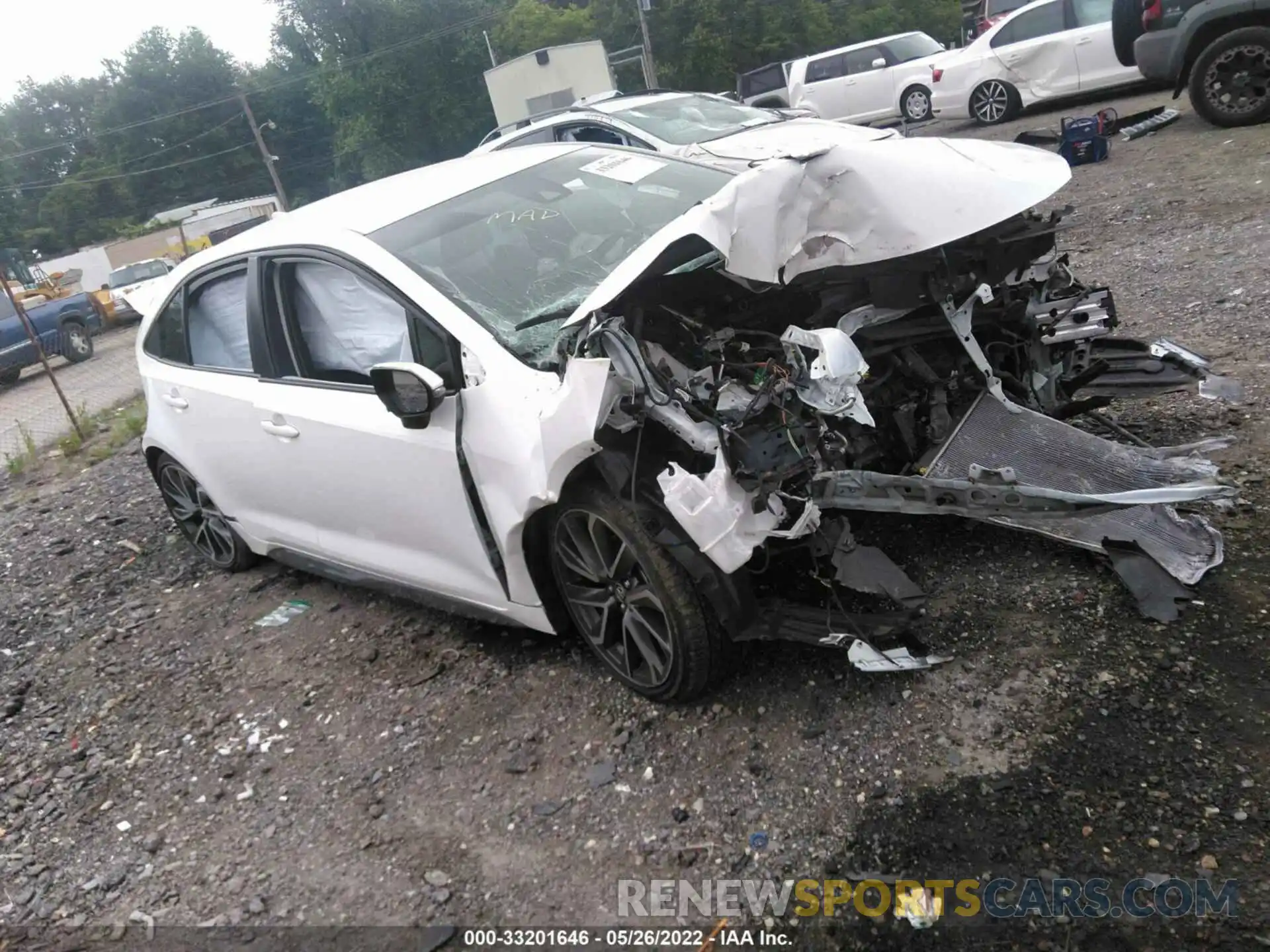 1 Photograph of a damaged car JTDS4RCE5LJ026875 TOYOTA COROLLA 2020