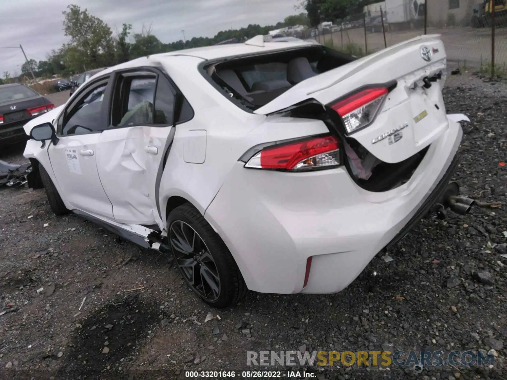 3 Photograph of a damaged car JTDS4RCE5LJ026875 TOYOTA COROLLA 2020