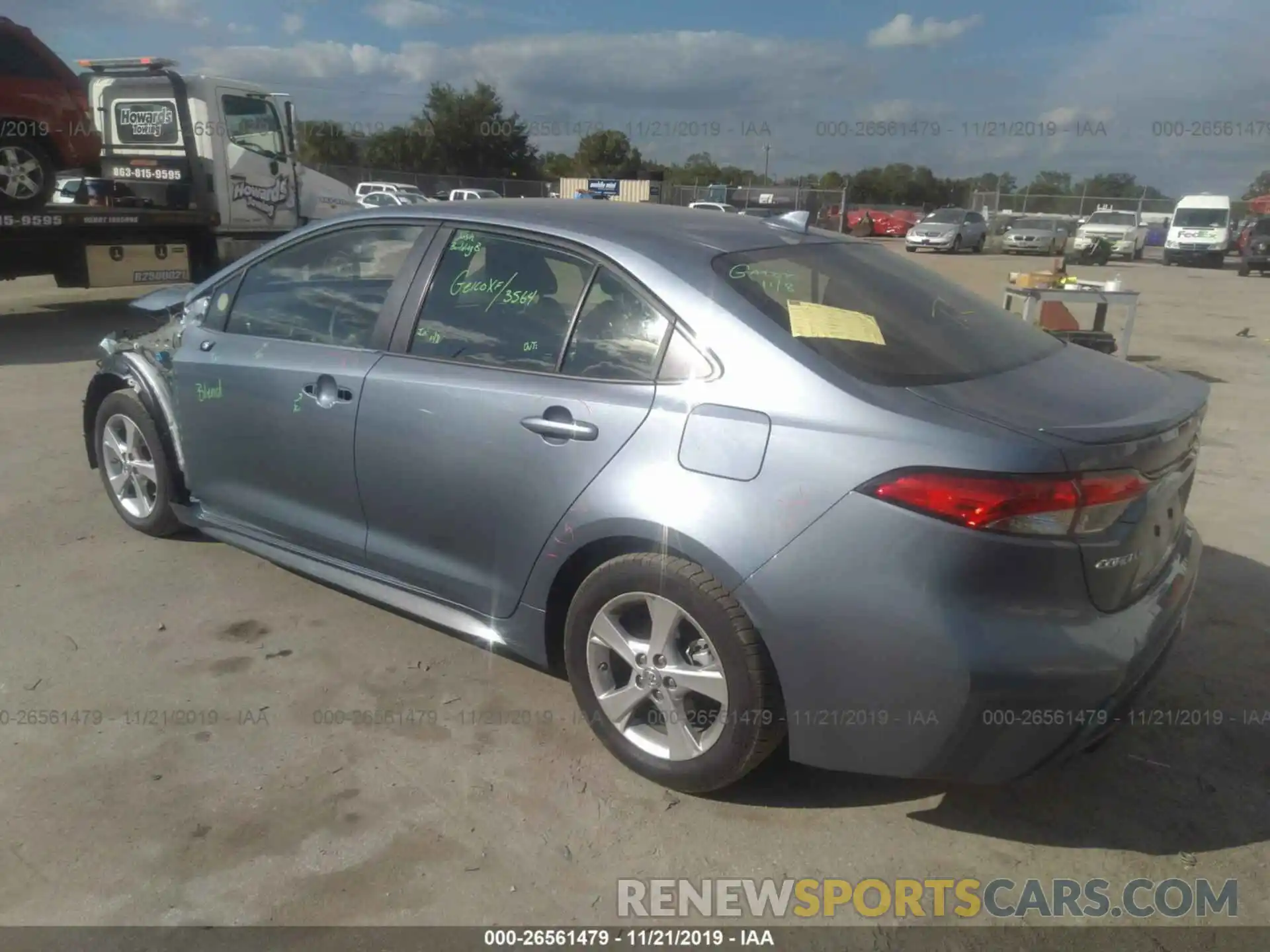 3 Photograph of a damaged car JTDS4RCE5LJ026987 TOYOTA COROLLA 2020