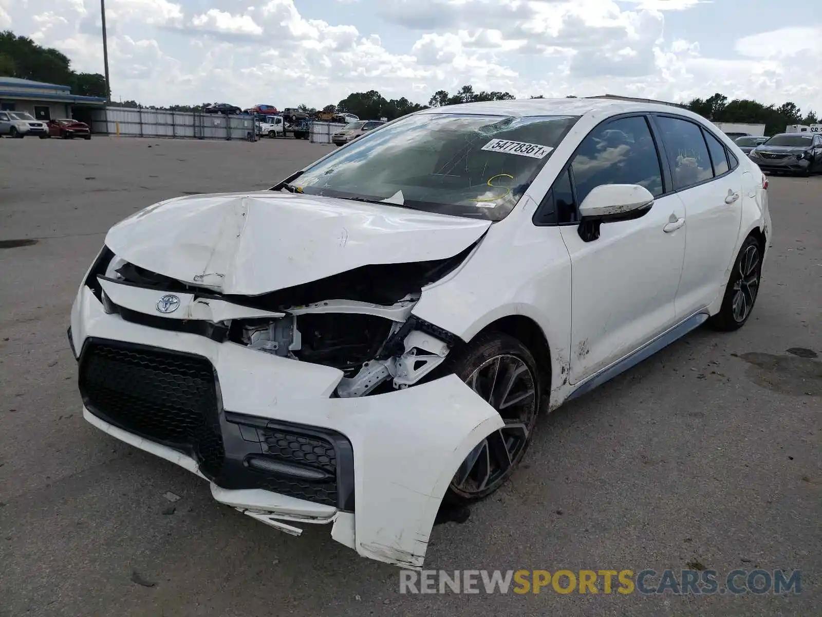 2 Photograph of a damaged car JTDS4RCE5LJ027265 TOYOTA COROLLA 2020