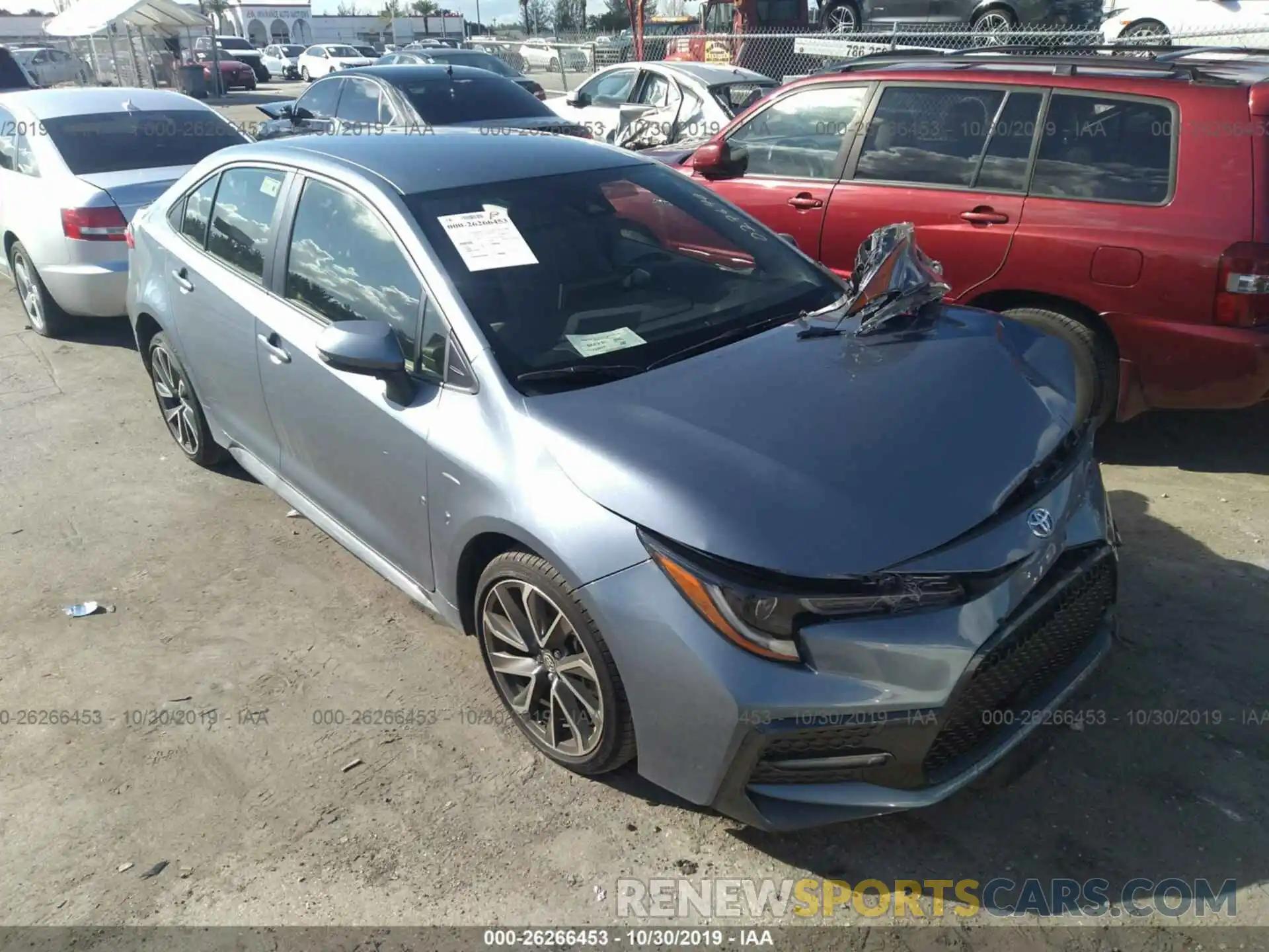 1 Photograph of a damaged car JTDS4RCE5LJ027640 TOYOTA COROLLA 2020