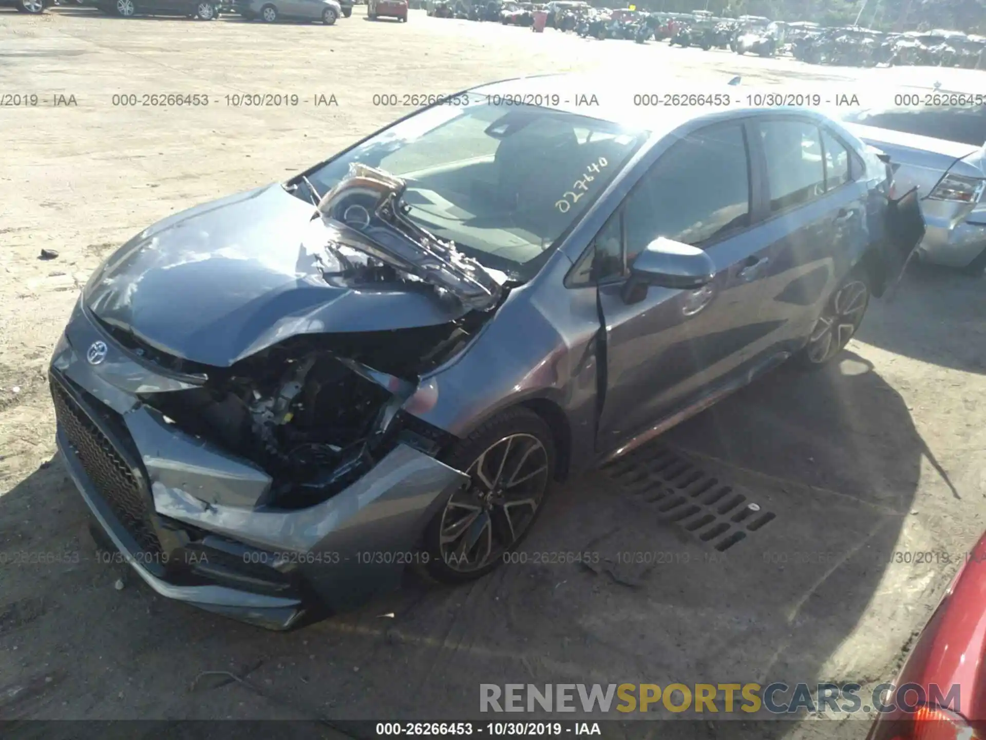 2 Photograph of a damaged car JTDS4RCE5LJ027640 TOYOTA COROLLA 2020