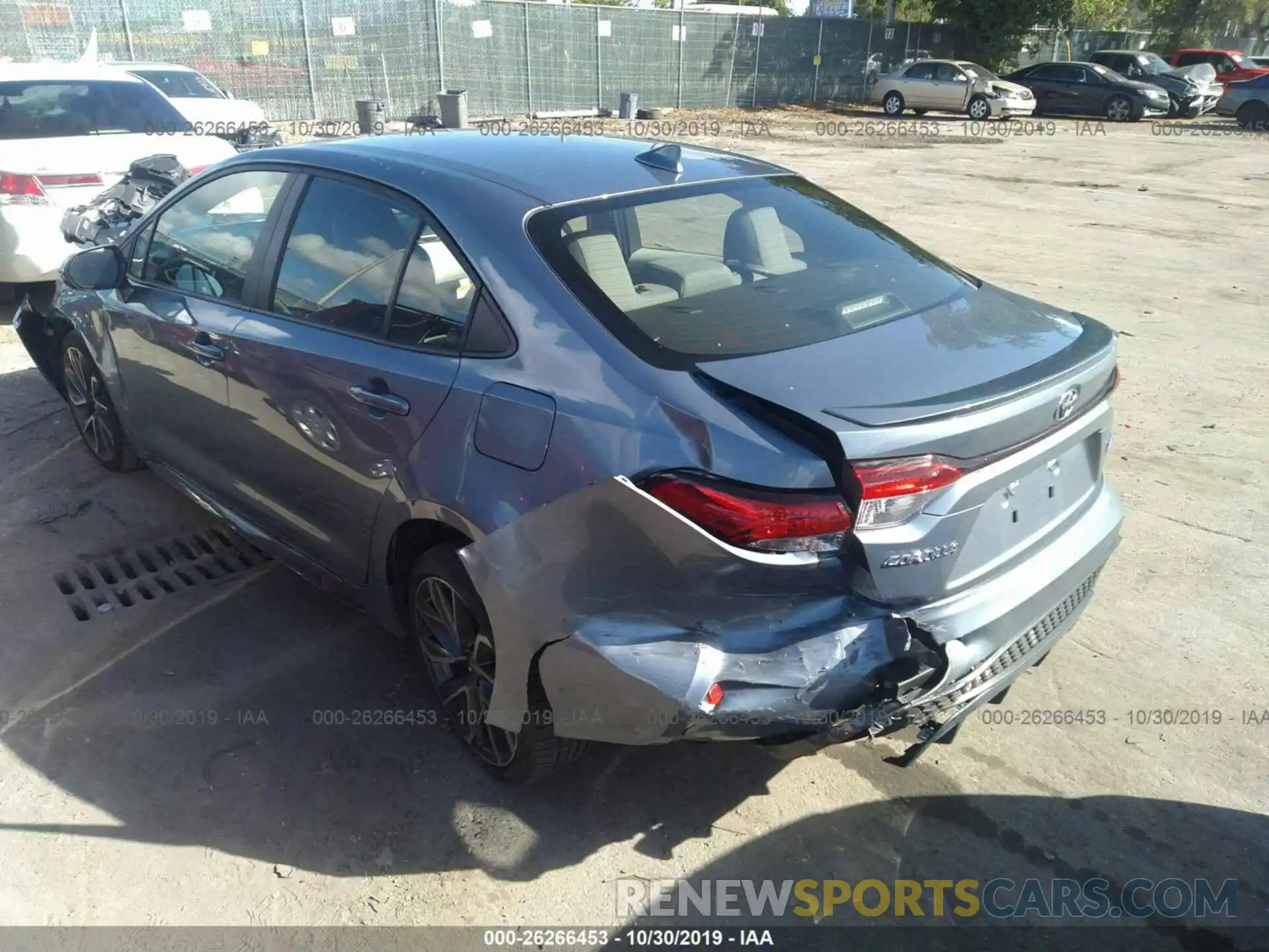 3 Photograph of a damaged car JTDS4RCE5LJ027640 TOYOTA COROLLA 2020