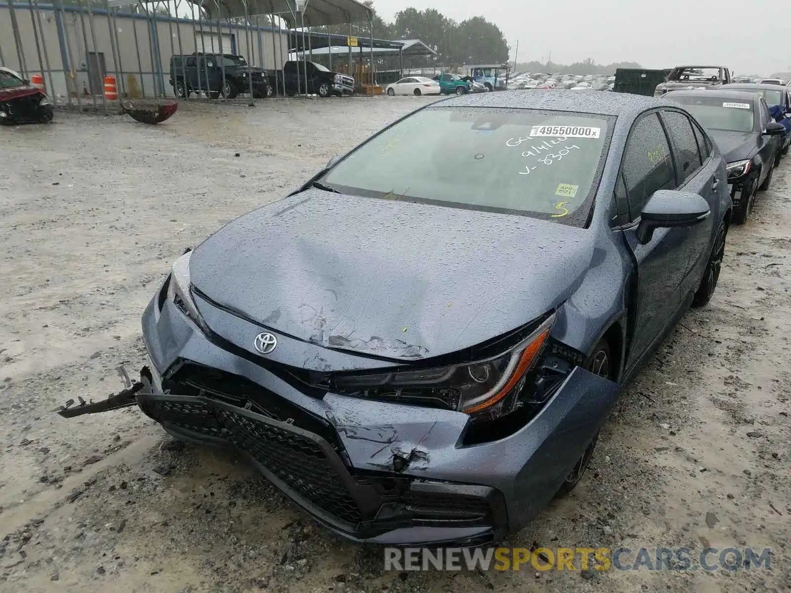 2 Photograph of a damaged car JTDS4RCE5LJ028304 TOYOTA COROLLA 2020