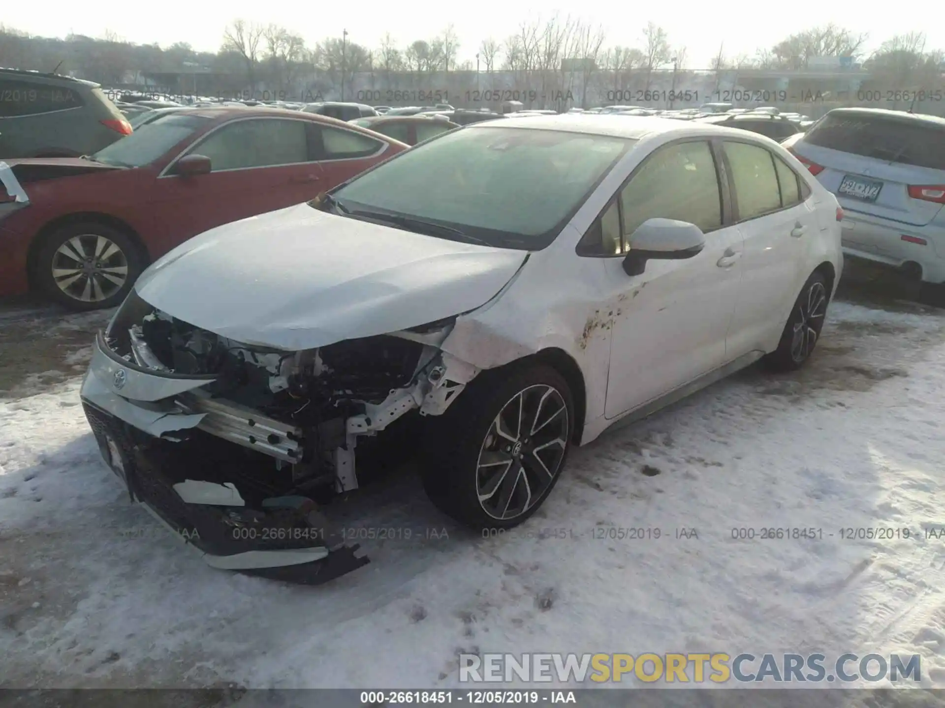 2 Photograph of a damaged car JTDS4RCE5LJ029498 TOYOTA COROLLA 2020