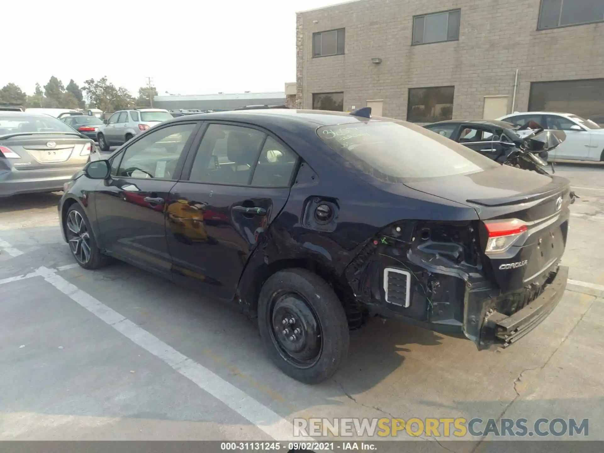 3 Photograph of a damaged car JTDS4RCE5LJ031803 TOYOTA COROLLA 2020