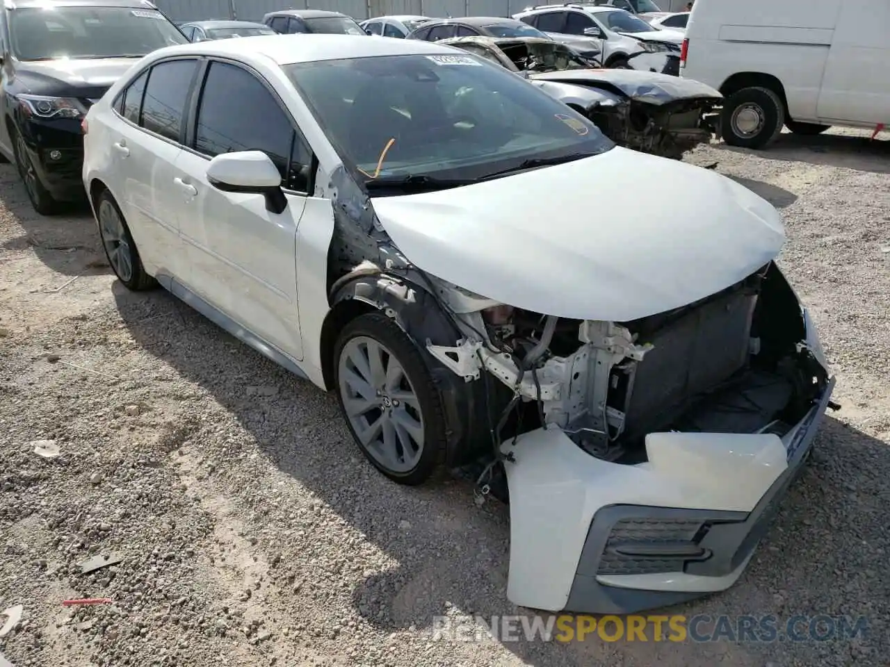 1 Photograph of a damaged car JTDS4RCE5LJ034734 TOYOTA COROLLA 2020