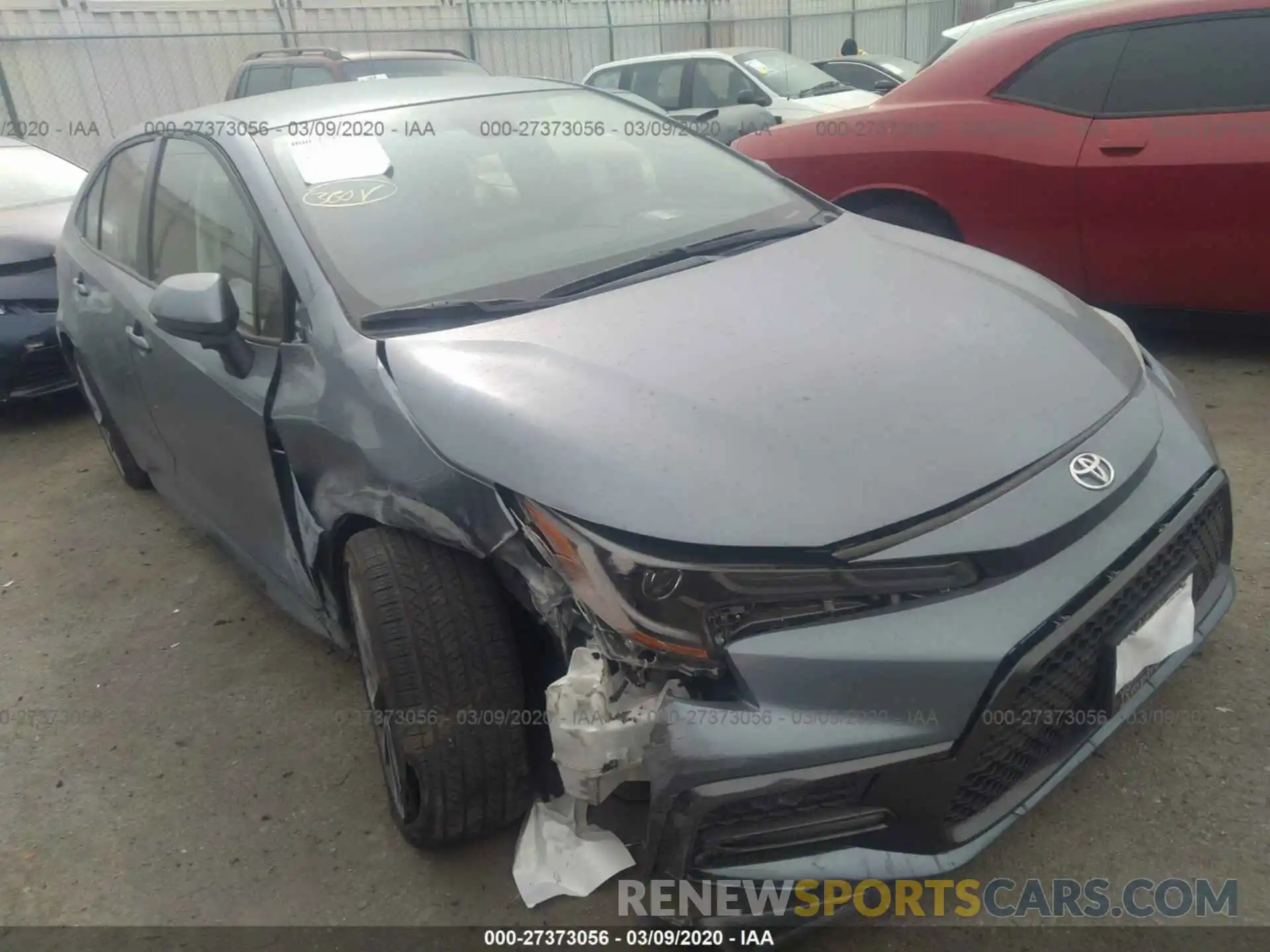 1 Photograph of a damaged car JTDS4RCE5LJ038363 TOYOTA COROLLA 2020